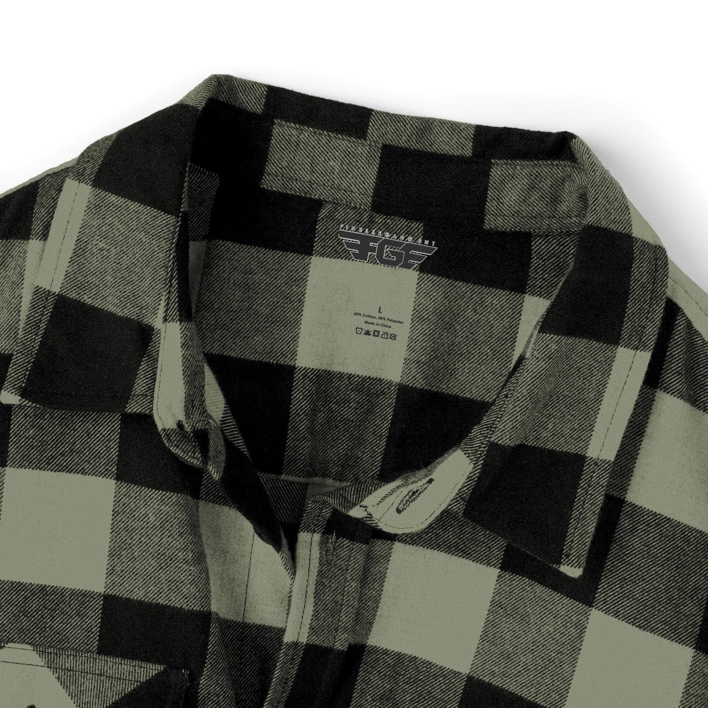 Cozy FGE Unisex Flannel Shirt for Fall Adventures, Casual Outing, Outdoor Gifting, Halloween Gatherings