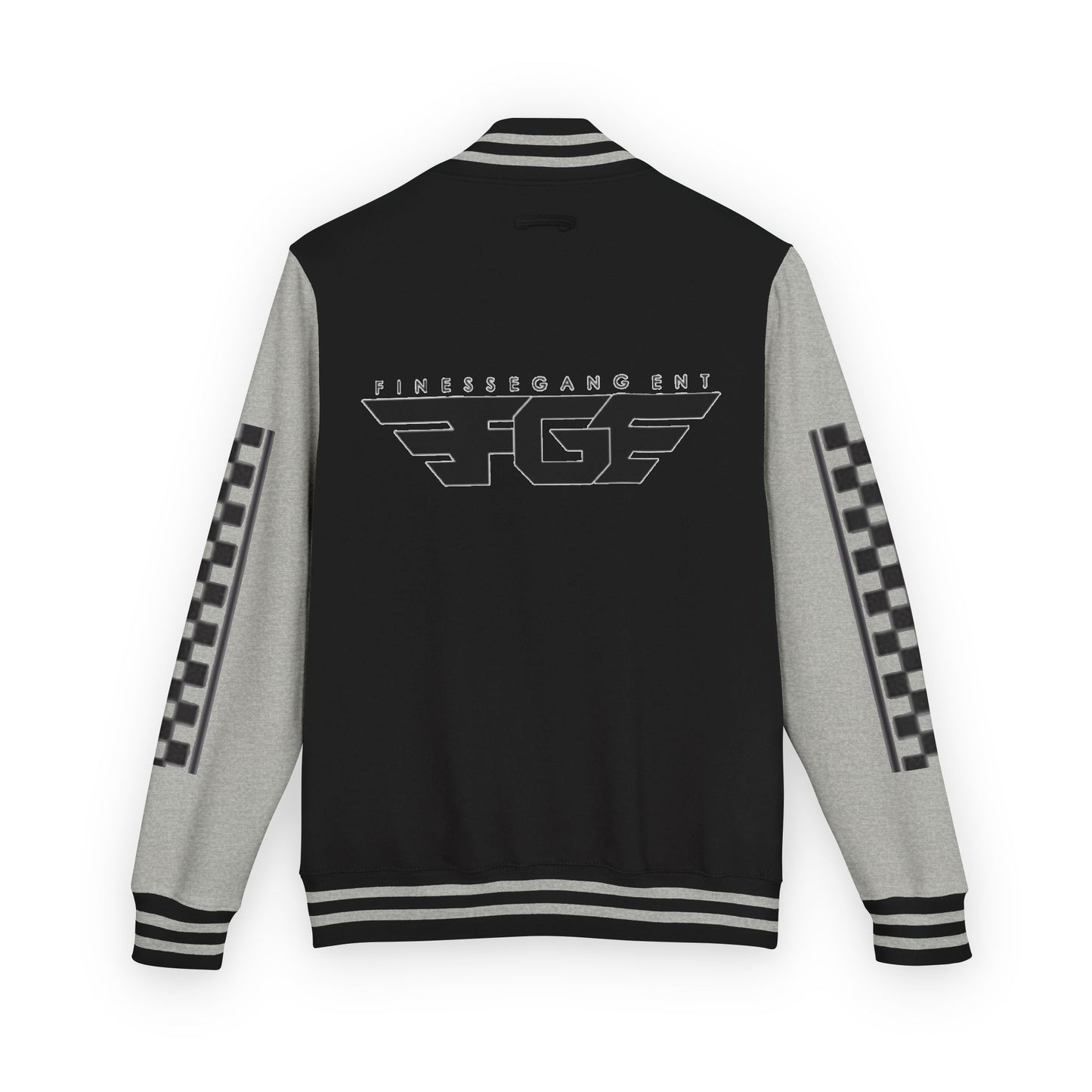 Stylish FGE Unisex Heavyweight Letterman Jacket with Bold Pattern - Perfect for Sports Fans, Casual Wear, College Events, Gifts & Celebrations