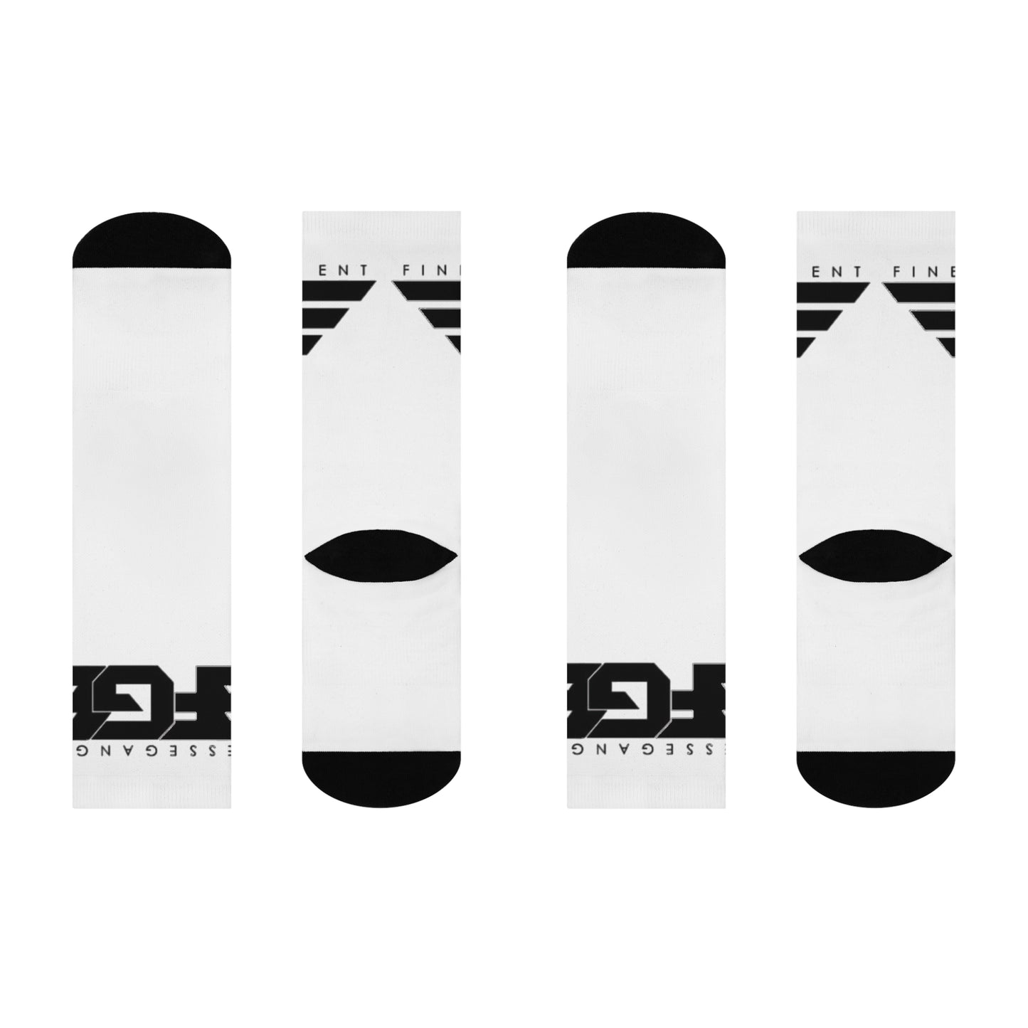 Trendy FGE Cushioned Crew Socks, Unique Gift for Sports Lovers, Comfortable Fashion Socks, Everyday Wear, Casual Style