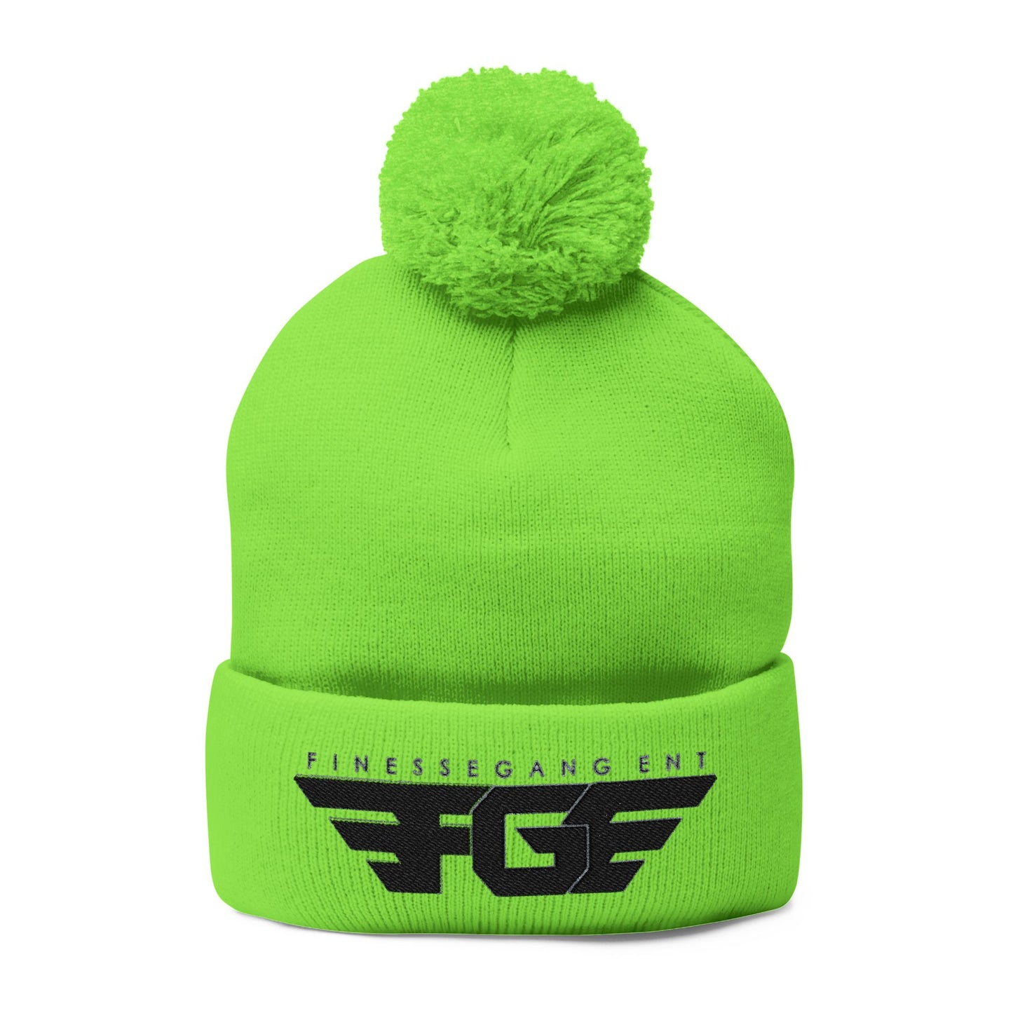 FGE Pom-Pom Knit Cap (Embroidery)