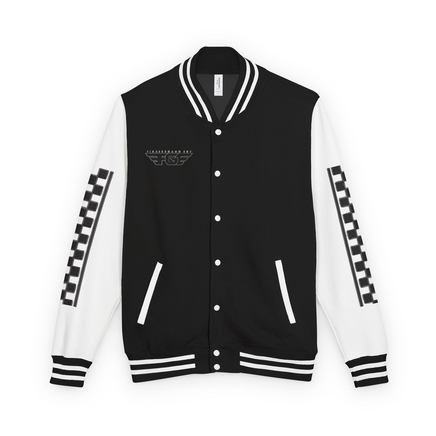 Stylish FGE Unisex Heavyweight Letterman Jacket with Bold Pattern - Perfect for Sports Fans, Casual Wear, College Events, Gifts & Celebrations