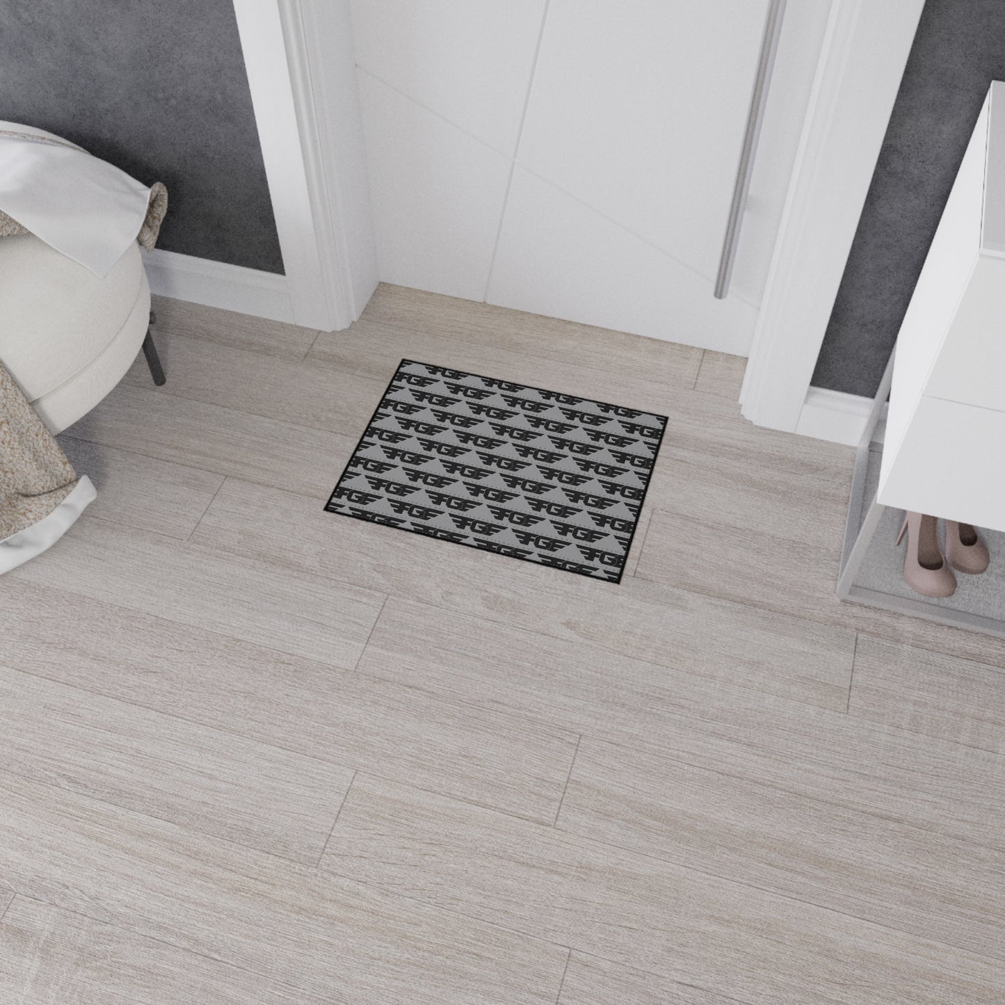 Stylish FGE Heavy Duty Floor Mat - Perfect for Home Decor, Entrance Mat, Kitchen Rug, Indoor Outdoor Use, Non-Slip Design