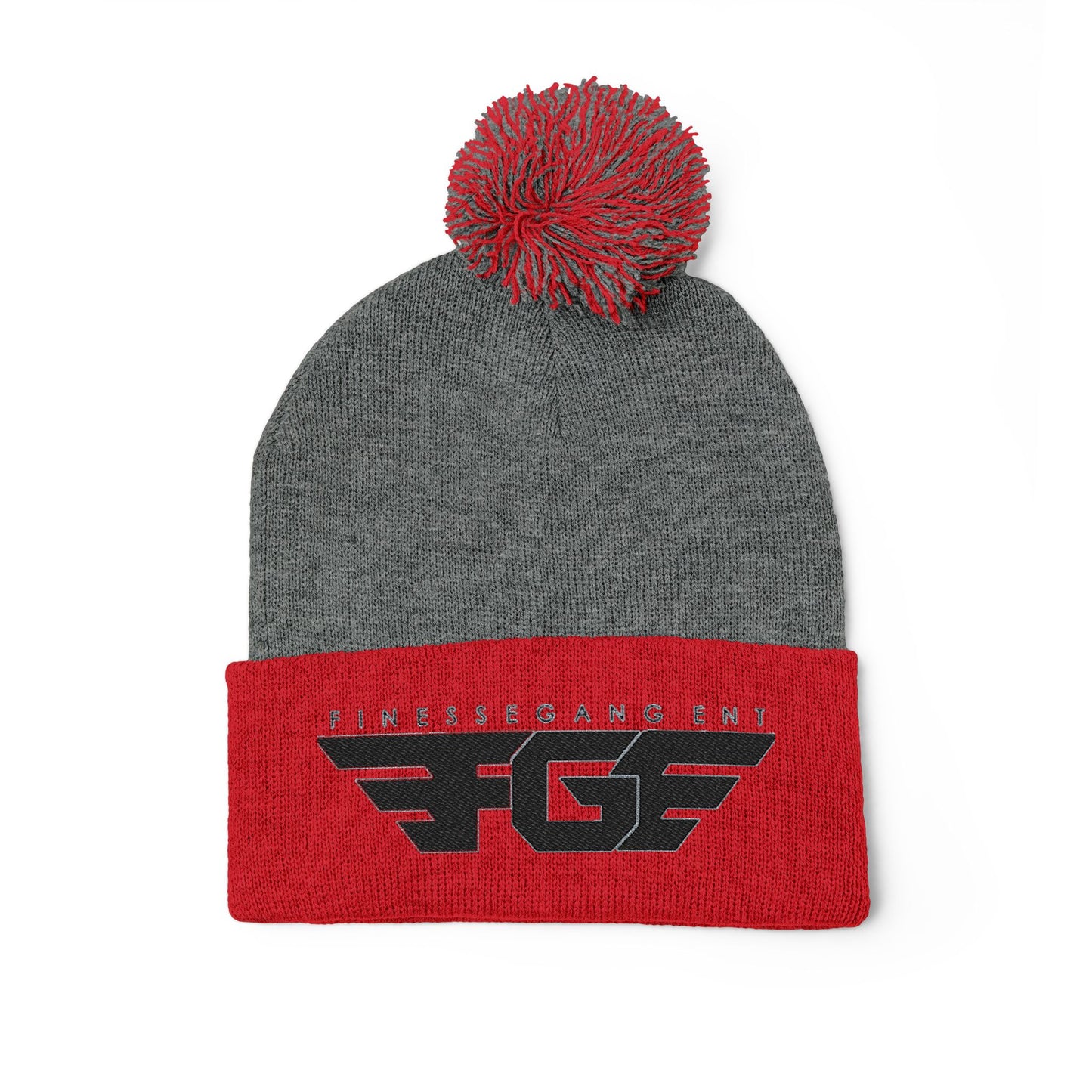 FGE Pom-Pom Knit Cap (Embroidery)