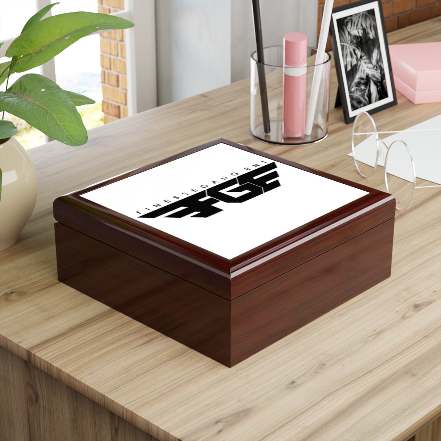 Stylish FGE Jewelry Box for Organizing Rings, Earrings & Necklaces, Perfect Gift for Her, Personalized Accessory Storage, FGE Design