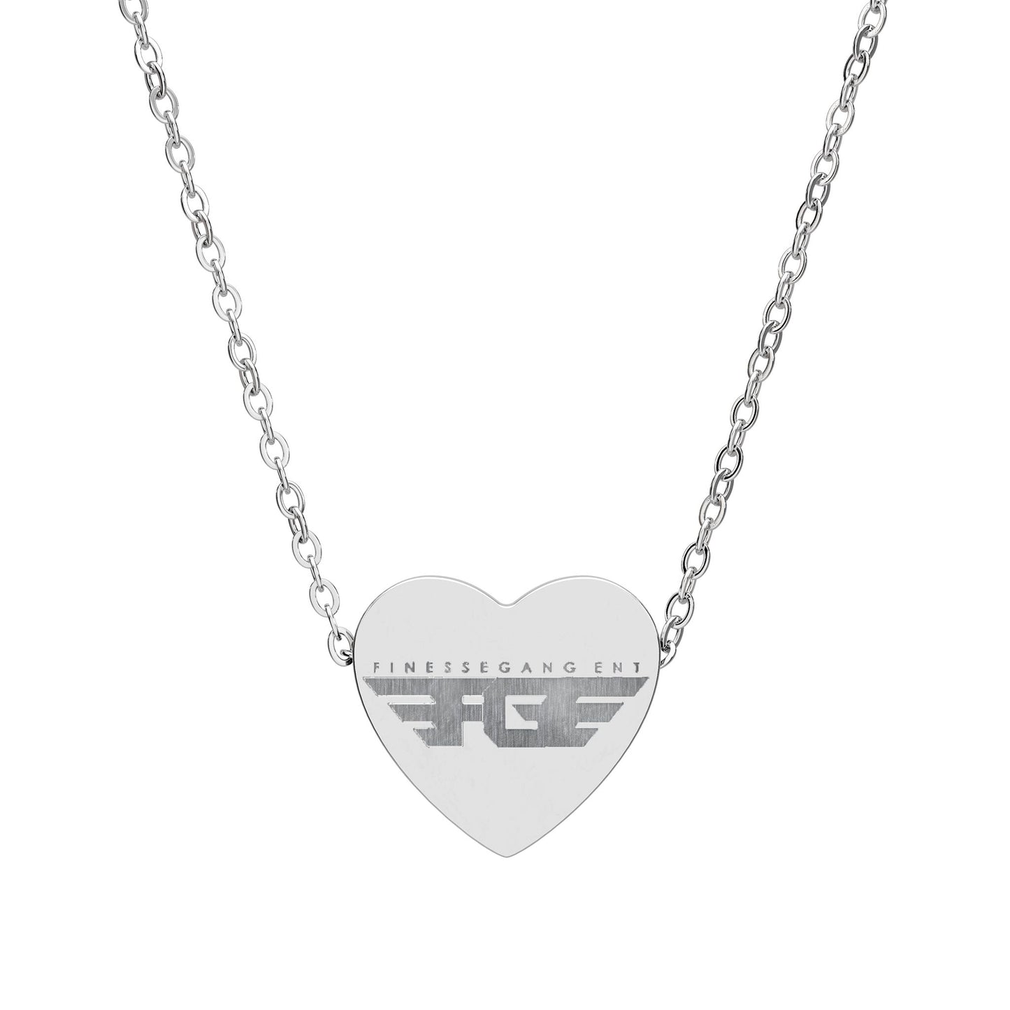 FGE Personalized Heart Necklace, Engraved Jewelry, Gift for Her, Romantic Keepsake, Custom Necklace, Anniversary Gift