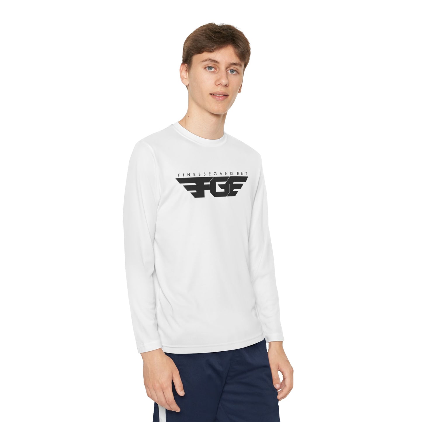 Youth FGE Long Sleeve Active Tee - Sportswear for Kids, Comfortable Athletic Shirt, Stylish Youth Tee for Team Events, Gift for Active Kids