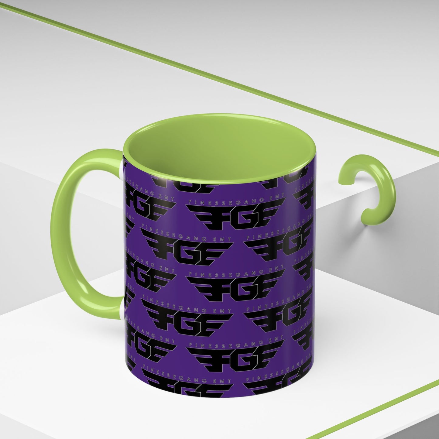 Funky Purple Accent Coffee Mug - Unique Gift for Coffee Lovers, Stylish Home Decor, Office Essential, Birthday Present, Empowering Vibes