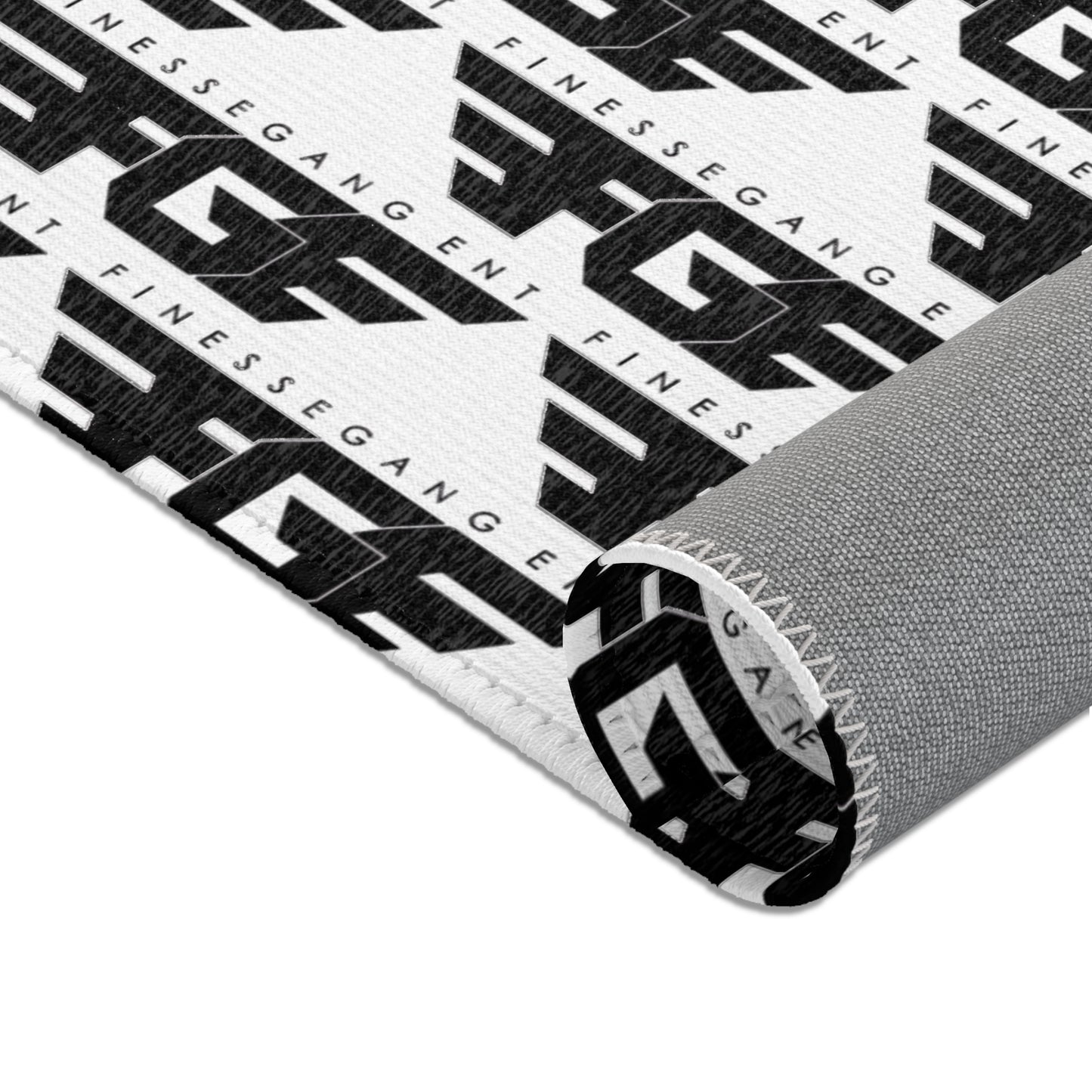 Modern FGE Geometric Area Rug, Chic Home Decor, Boho Rug, Living Room Accent, Black and White Rug, Stylish Floor Mat