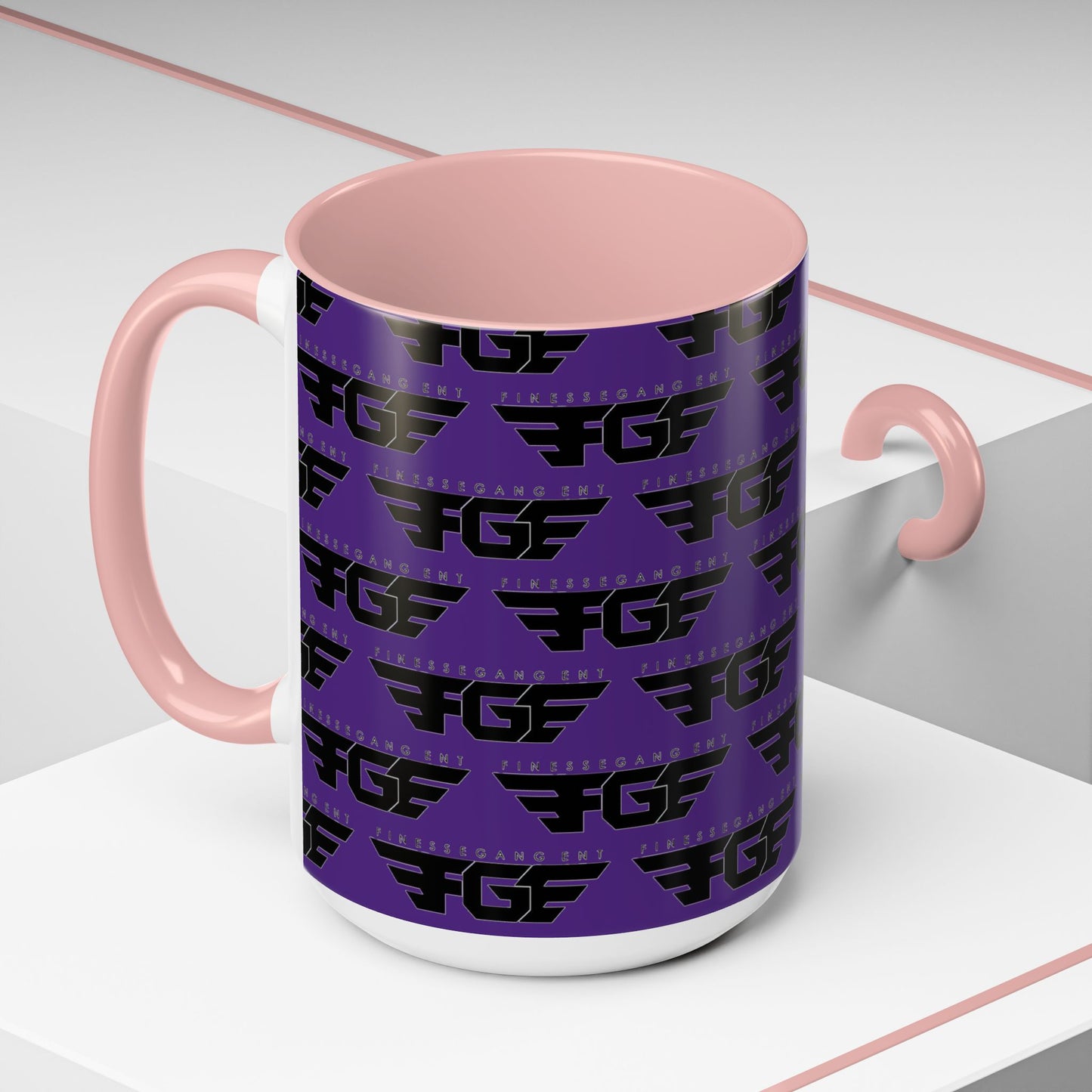 Funky Purple Accent Coffee Mug - Unique Gift for Coffee Lovers, Stylish Home Decor, Office Essential, Birthday Present, Empowering Vibes