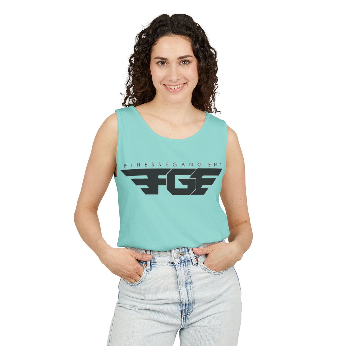 Trendy FGE Unisex Graphic Tank Top - Perfect for Summer, Casual Outings, Fitness, Parties, Gifts