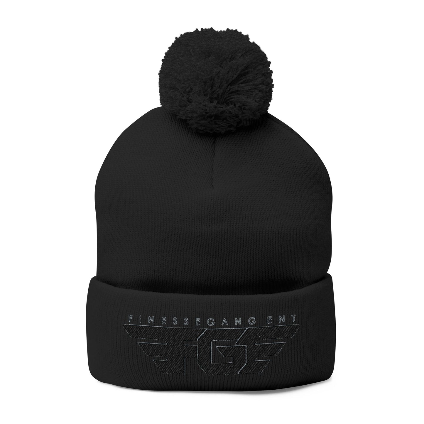 FGE Pom-Pom Knit Cap (Embroidery)