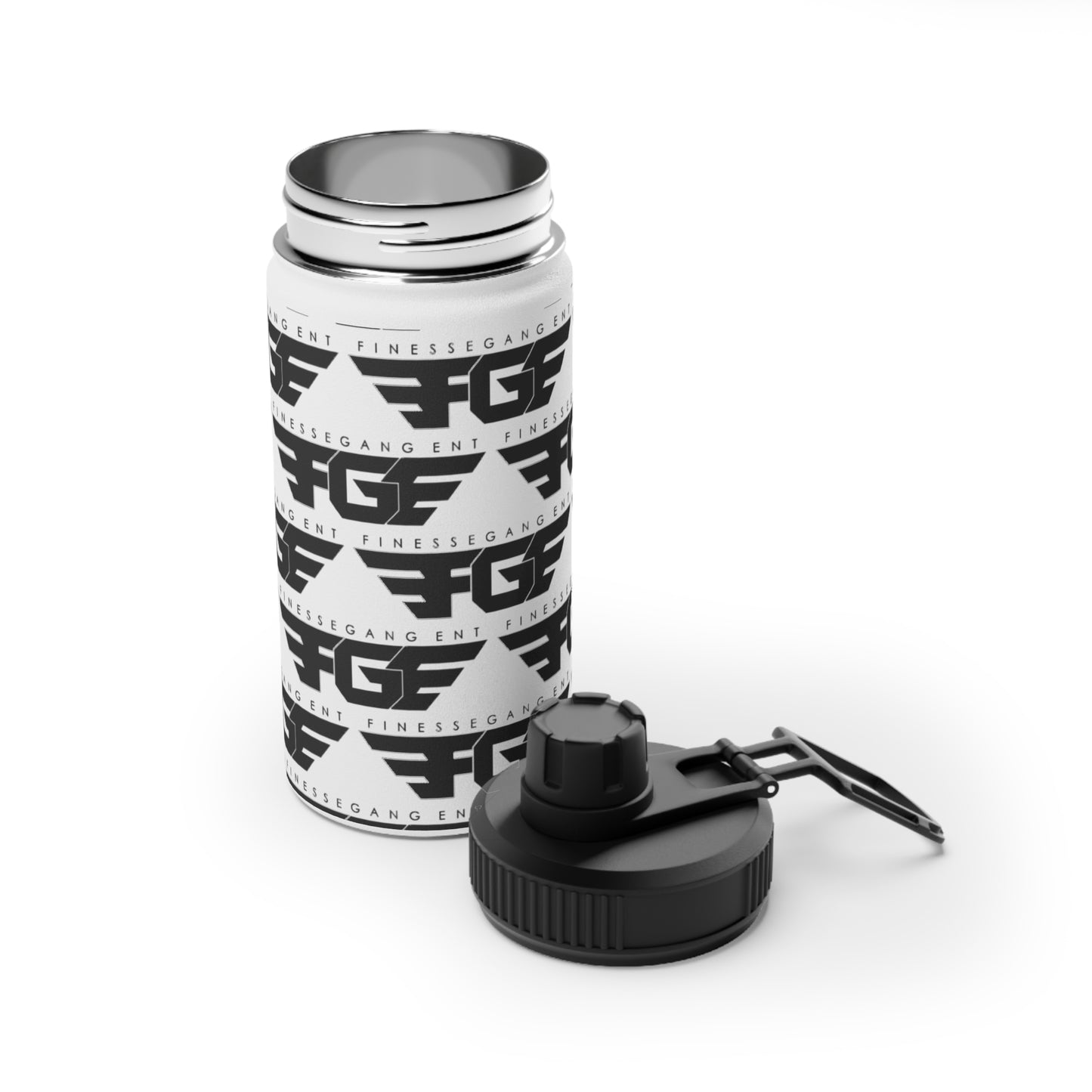 Fitness FGE Stainless Steel Water Bottle - Durable, Sleek, and Perfect for Sports, Hydration, Workout, Gym, Outdoor Activities