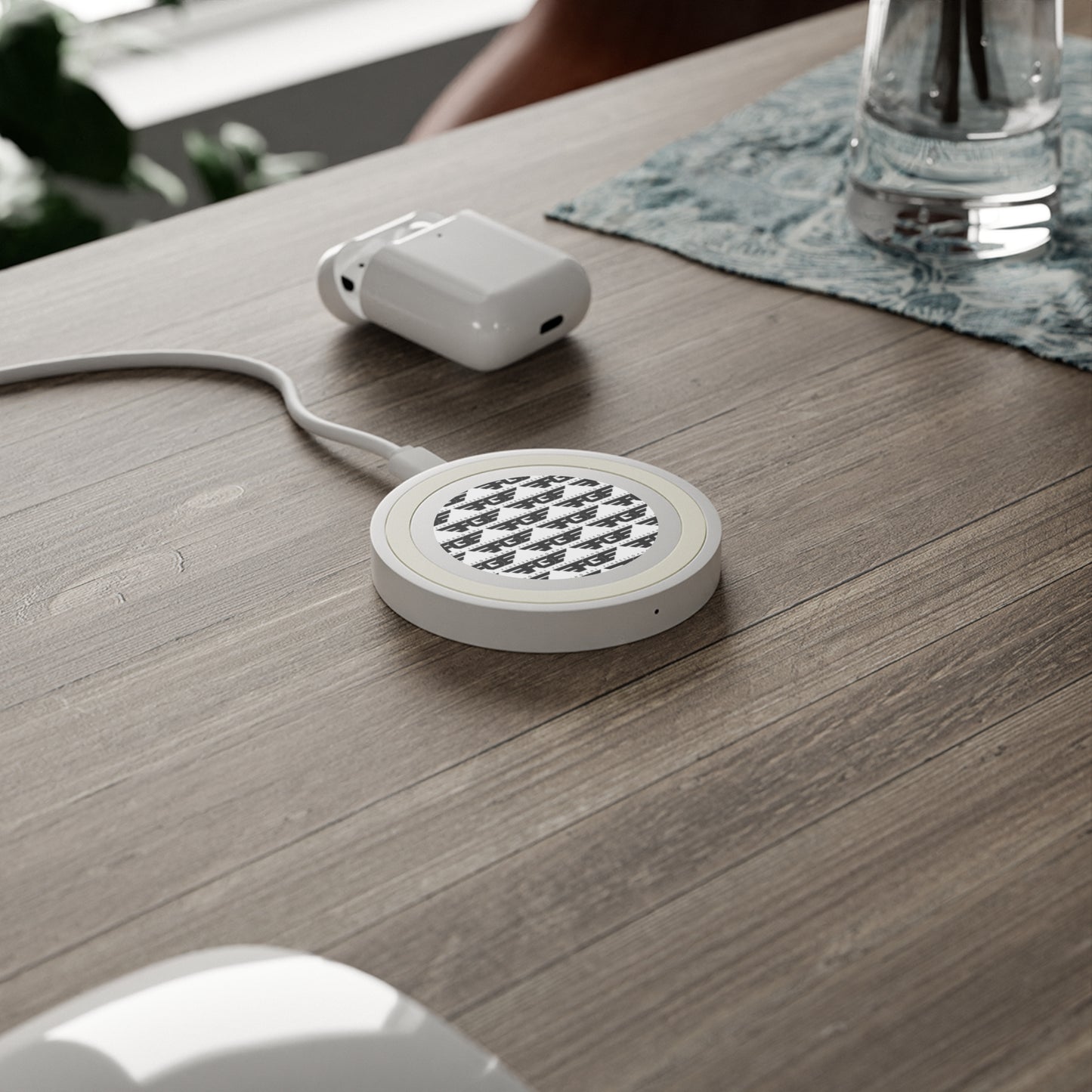 Wireless FGE Charging Pad - Modern Tech Decor, Stylish Gadget Accessory, Unique Gift for Tech Lovers, Desk Organization, Minimalist Home