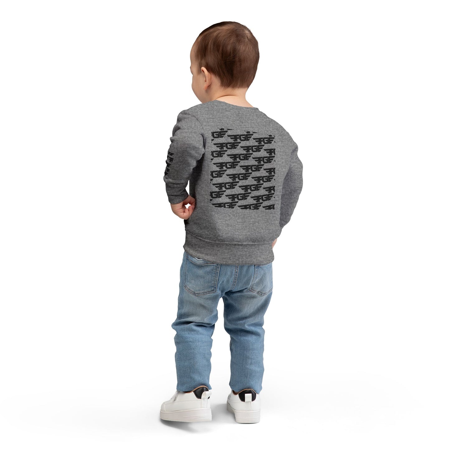 Stylish FGE Toddler Sweatshirt, Cool Kids Apparel, Graphic Toddler Top, Trendy Childrens Clothing, Birthday Gift for Kids, Casual Toddler Wear