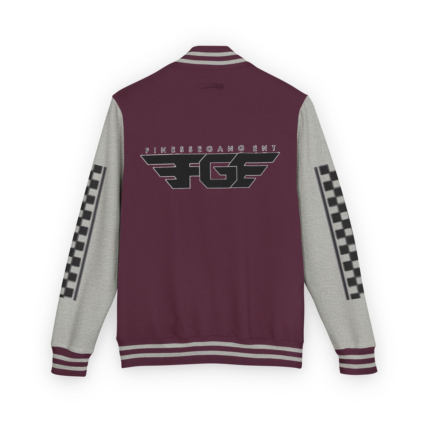 Stylish FGE Unisex Heavyweight Letterman Jacket with Bold Pattern - Perfect for Sports Fans, Casual Wear, College Events, Gifts & Celebrations