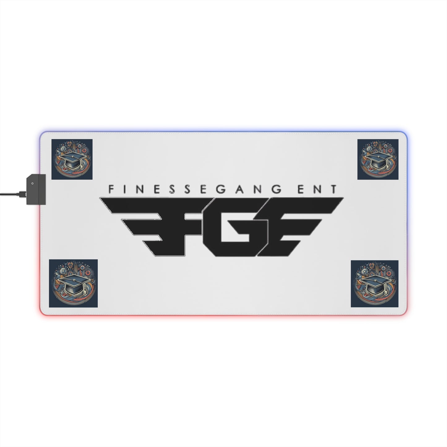 Finesse Gang LED Gaming Mouse Pad - Vibrant RGB Backlit Desk Mat for Gamers, PC Accessories, Gaming Setup, Unique Gift
