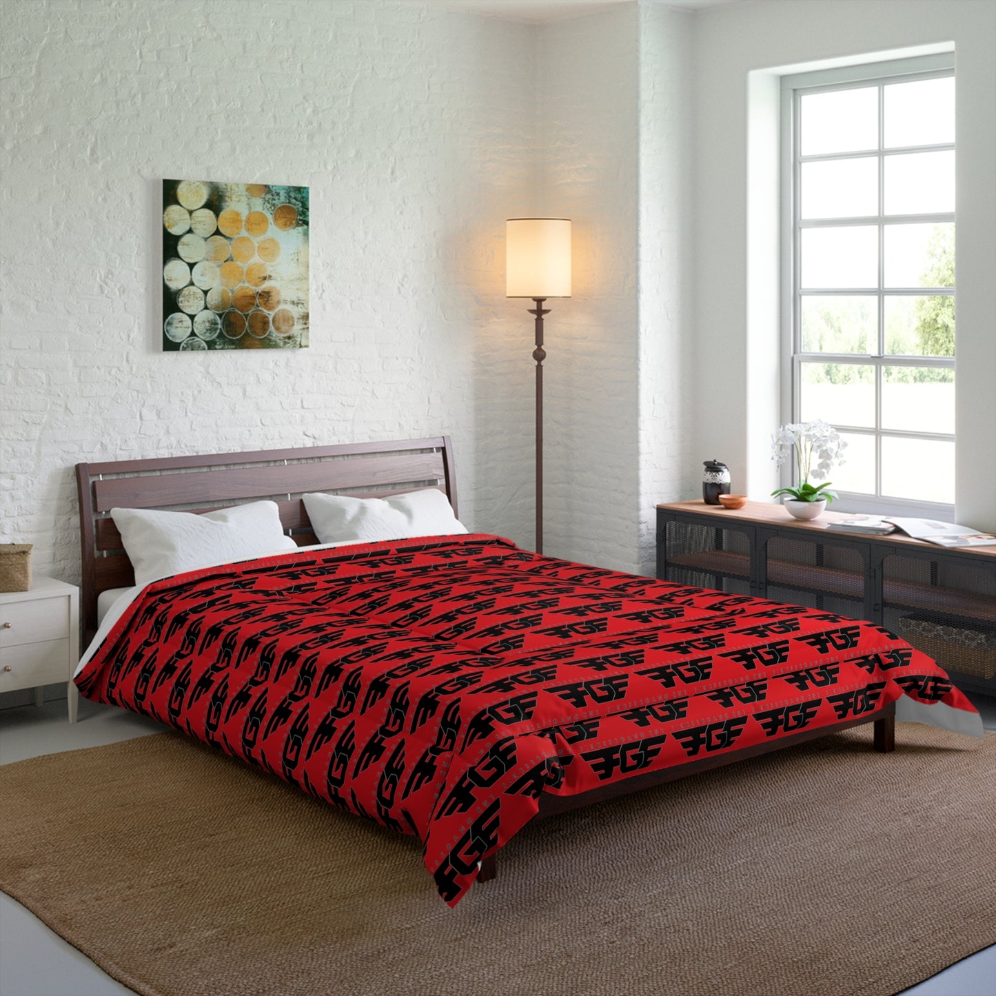 Cozy FGE Graphic Comforter for Warmth & Style | Perfect for Home Decor, Gifts, and Seasonal Celebrations, Bohemian, Bedroom Makeover, Lounge