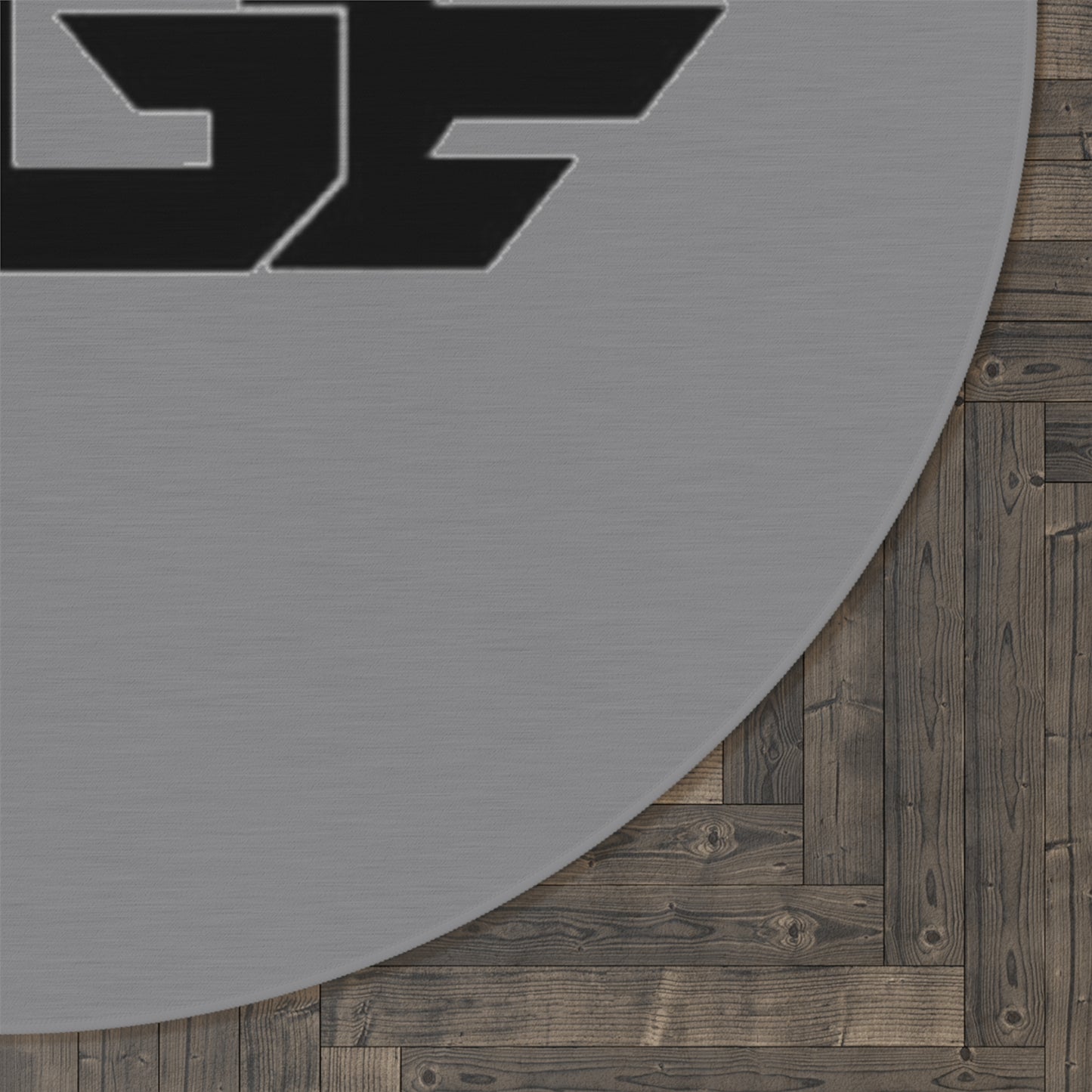 Stylish FGE Round Rug with Finesse Gang Logo - Modern Home Décor, Floor Mat, Bedroom Accent, Gift for Music Lovers, Unique Design
