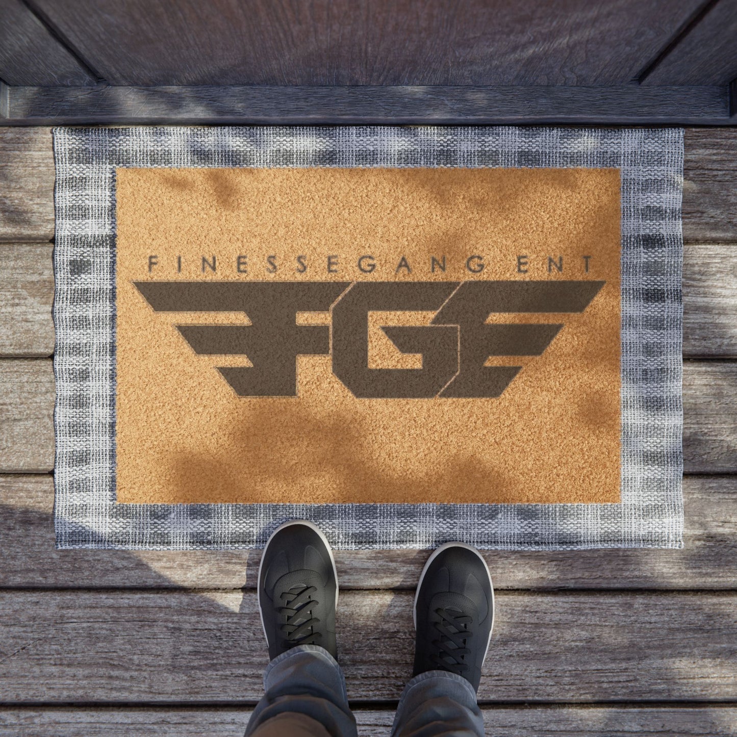 Stylish Custom Doormat | Finesse Gang Welcome Mat, Personalized Entrance Rug, Home Decor Gift, Unique Housewarming Present, Modern Outdoor