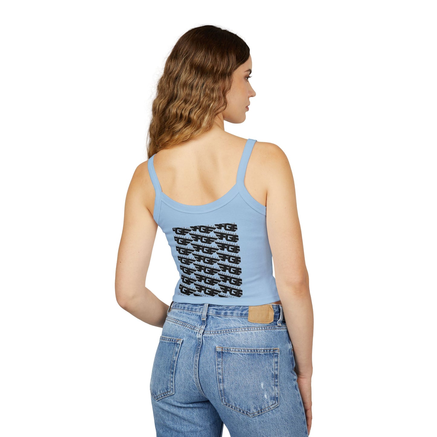 FGE Stylish Women's Spaghetti Strap Tank Top - Finessegagent Graphic Design