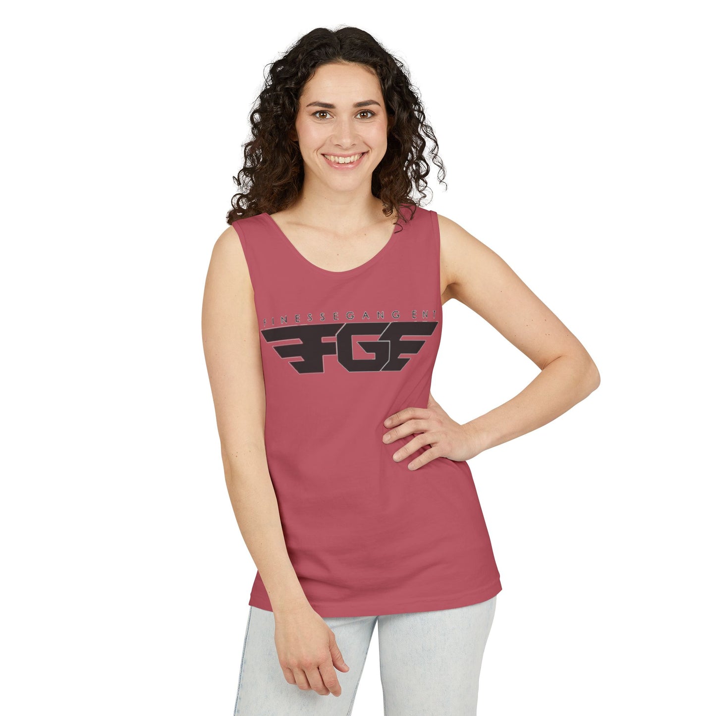 Trendy FGE Unisex Graphic Tank Top - Perfect for Summer, Casual Outings, Fitness, Parties, Gifts