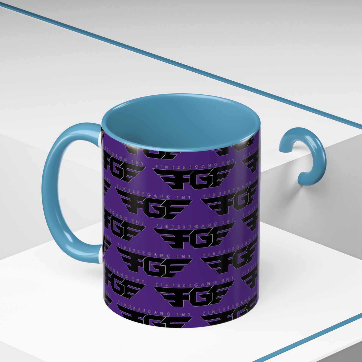 Funky Purple Accent Coffee Mug - Unique Gift for Coffee Lovers, Stylish Home Decor, Office Essential, Birthday Present, Empowering Vibes