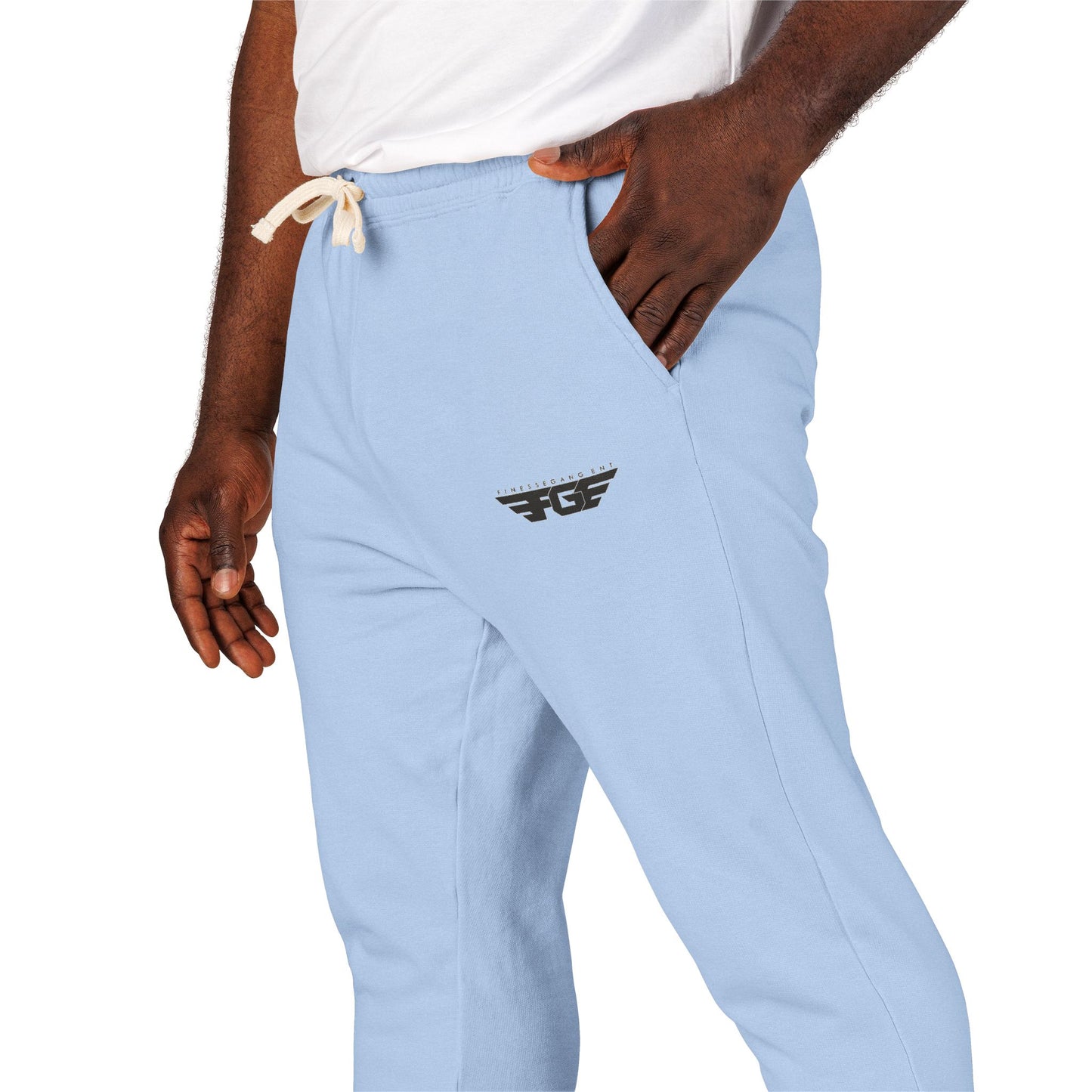 Comfy FGE Garment-Dyed Fleece Sweatpants - Unisex Loungewear, Ideal for Relaxation, Cozy Evenings, Casual Outings, Gift for Him/Her