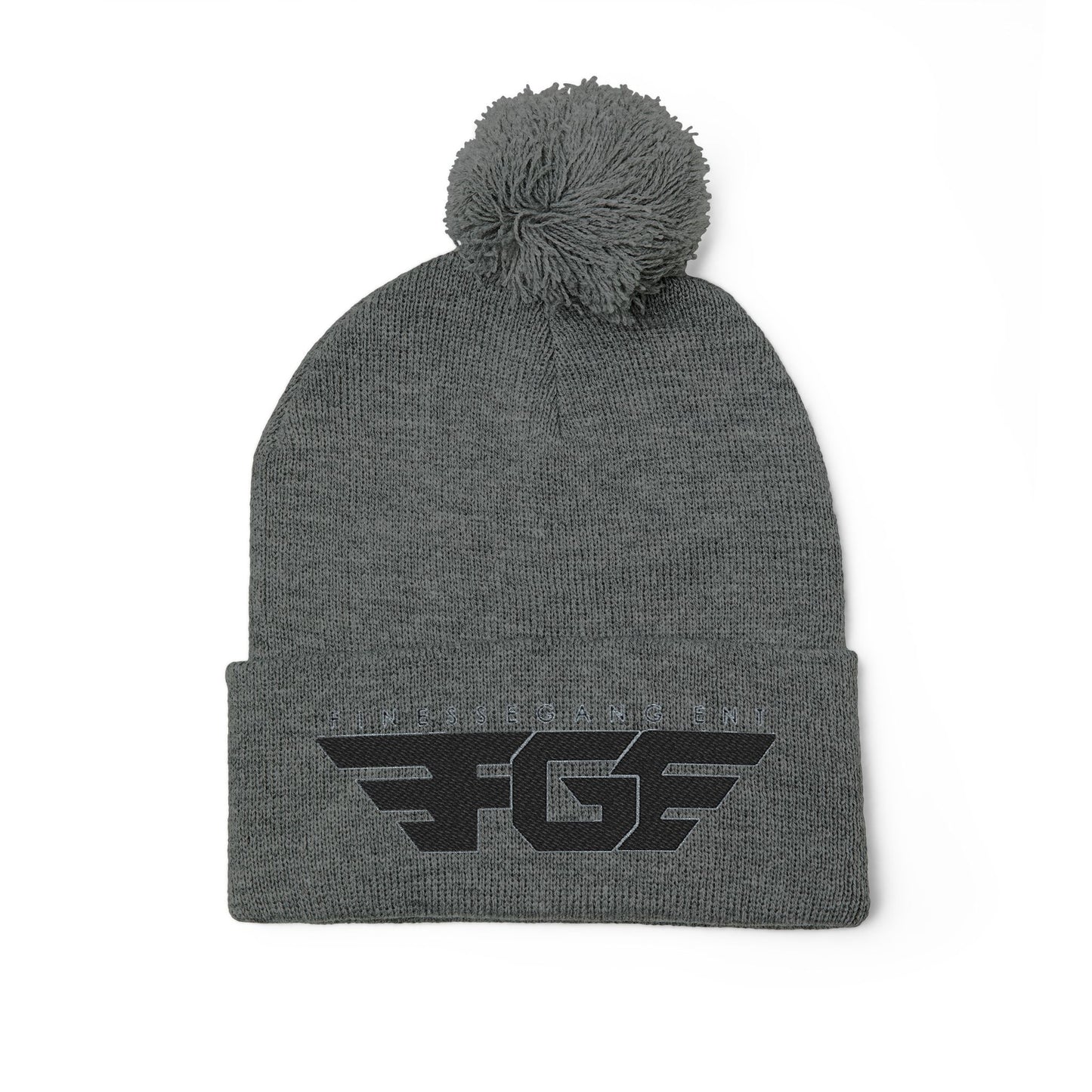 FGE Pom-Pom Knit Cap (Embroidery)