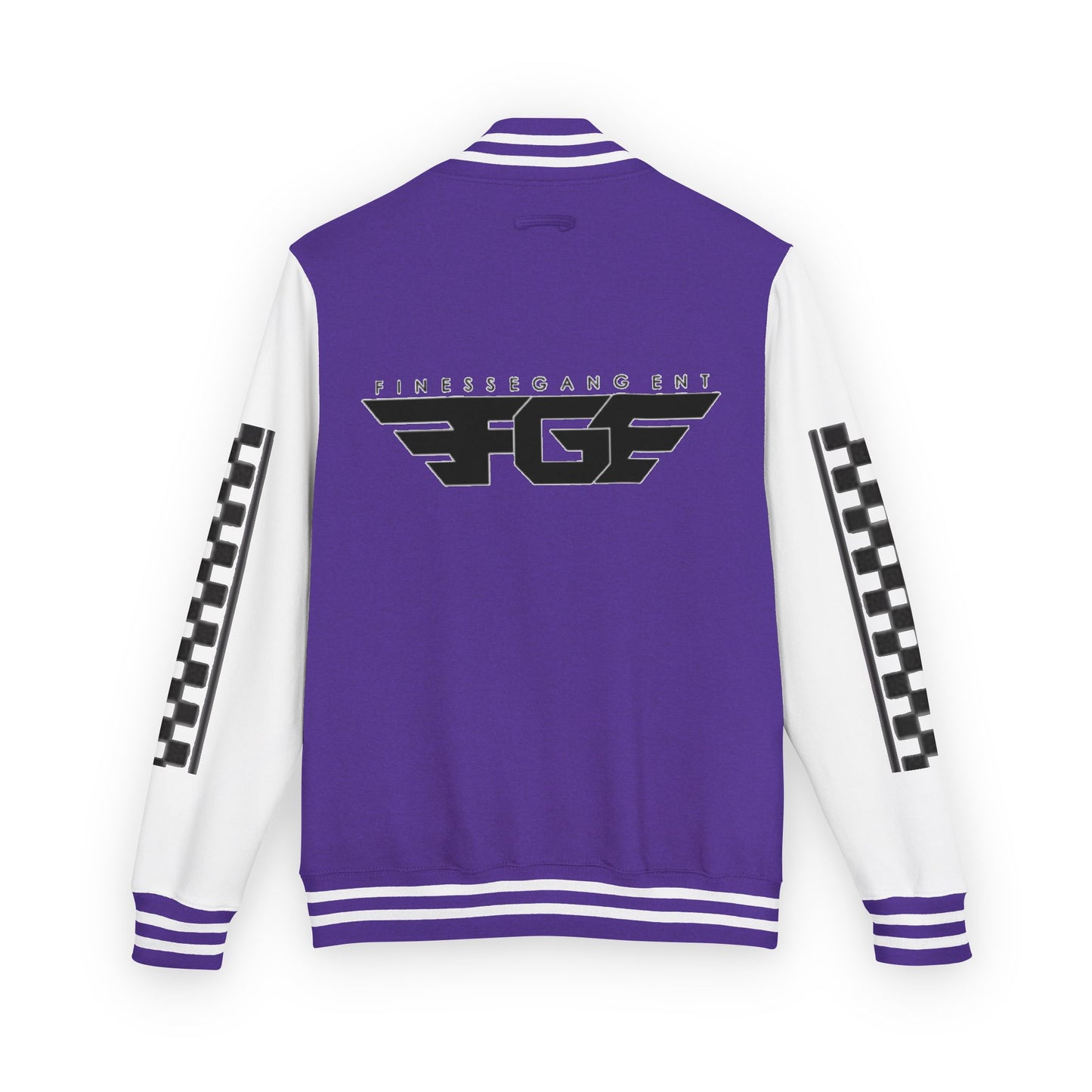 Stylish FGE Unisex Heavyweight Letterman Jacket with Bold Pattern - Perfect for Sports Fans, Casual Wear, College Events, Gifts & Celebrations