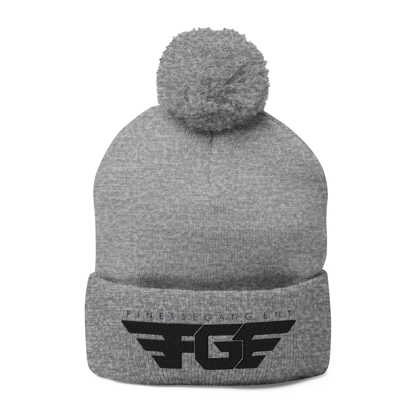 FGE Pom-Pom Knit Cap (Embroidery)