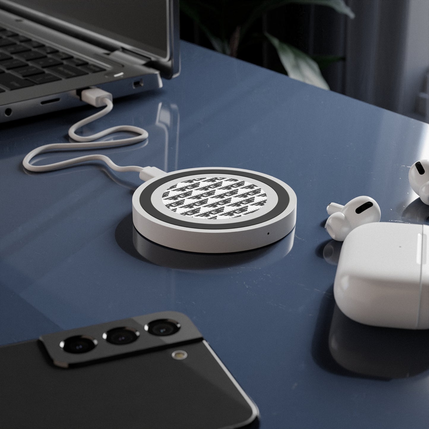 Wireless FGE Charging Pad - Modern Tech Decor, Stylish Gadget Accessory, Unique Gift for Tech Lovers, Desk Organization, Minimalist Home