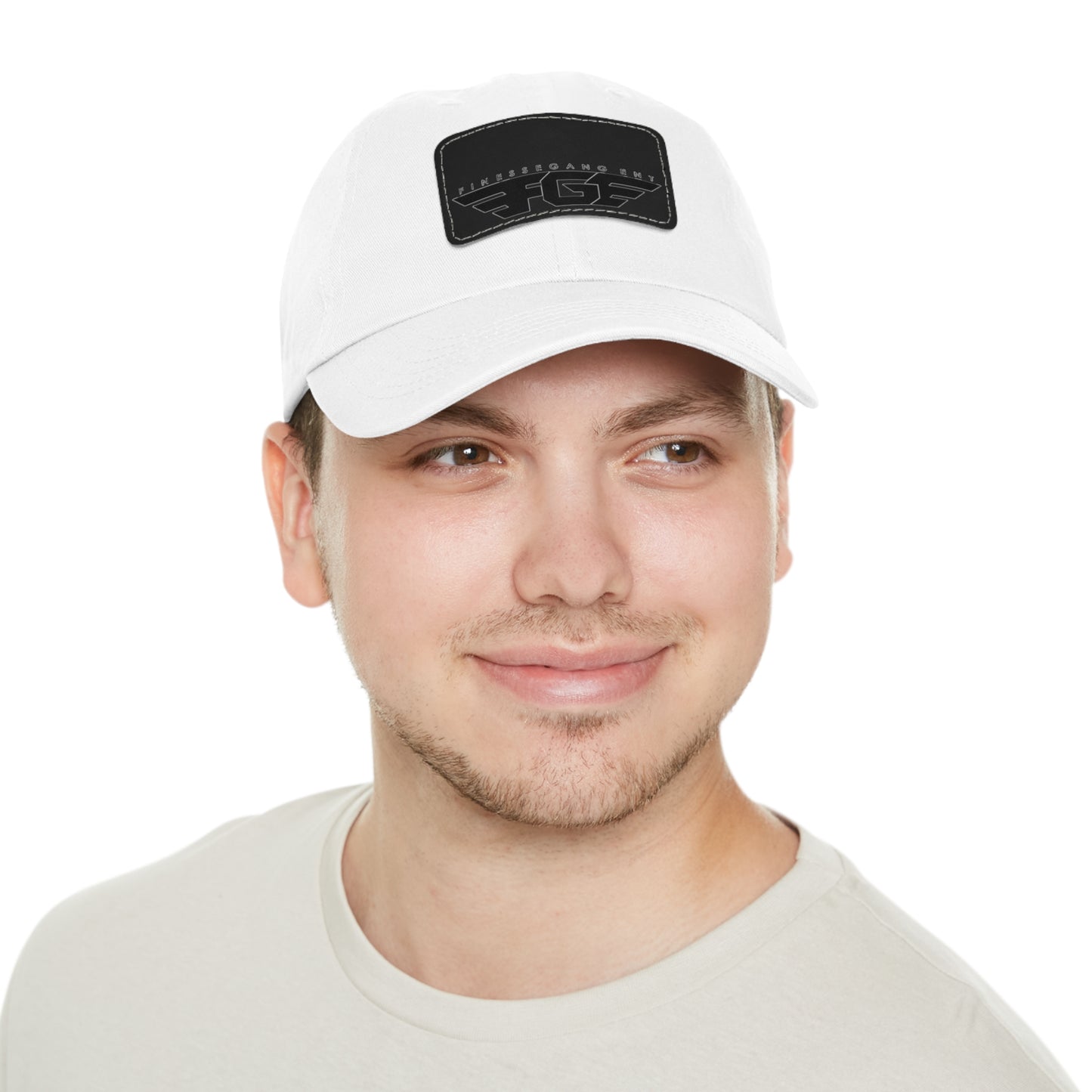 FGE Custom Leather Patch Dad Hat, Casual Cap, Stylish Dad Hat, Outdoor Hat, Perfect Gift for Dads, Father's Day Gift, Adjustable Cap