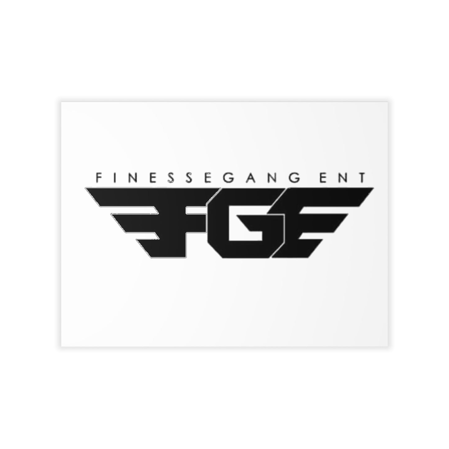 Finessegang Wall Decals - Modern Black Home Art, Stylish Room Decor, Unique Gift for Creative Spaces, Wall Stickers, Trendy Art Prints
