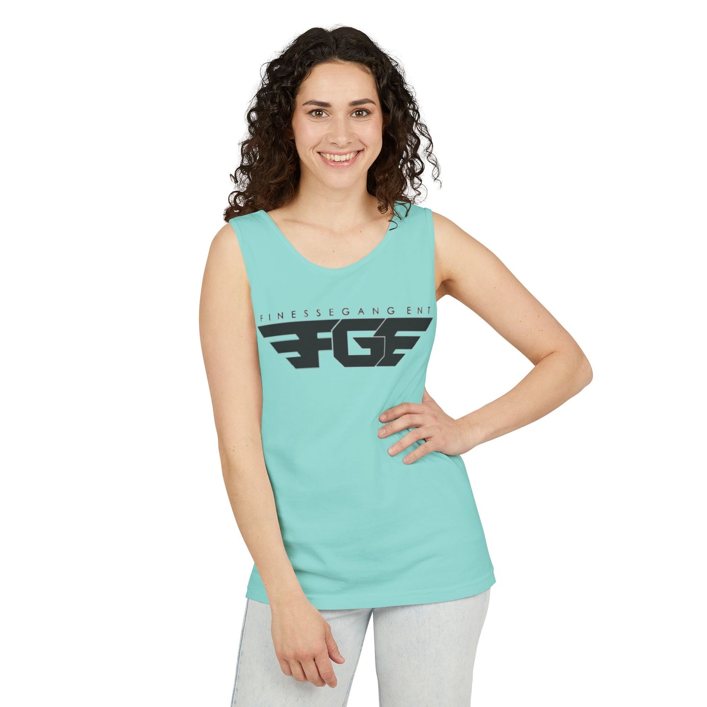 Trendy FGE Unisex Graphic Tank Top - Perfect for Summer, Casual Outings, Fitness, Parties, Gifts