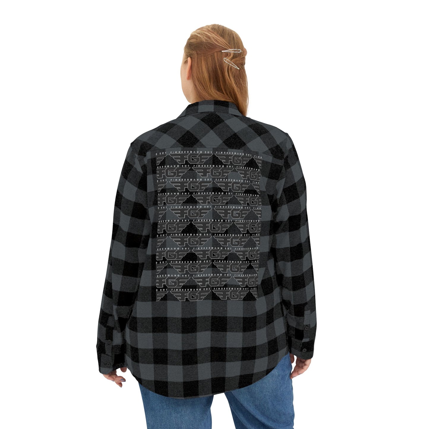 Cozy FGE Unisex Flannel Shirt for Fall Adventures, Casual Outing, Outdoor Gifting, Halloween Gatherings
