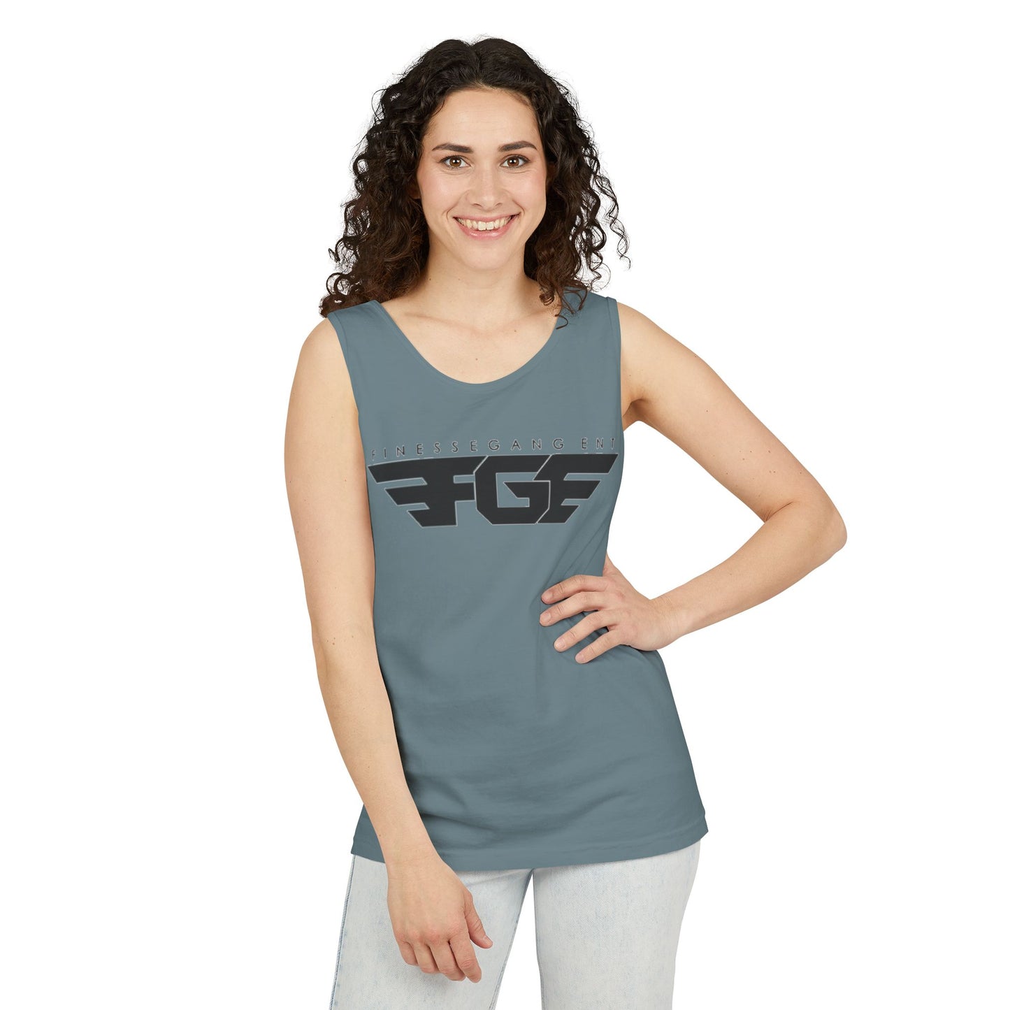 Trendy FGE Unisex Graphic Tank Top - Perfect for Summer, Casual Outings, Fitness, Parties, Gifts