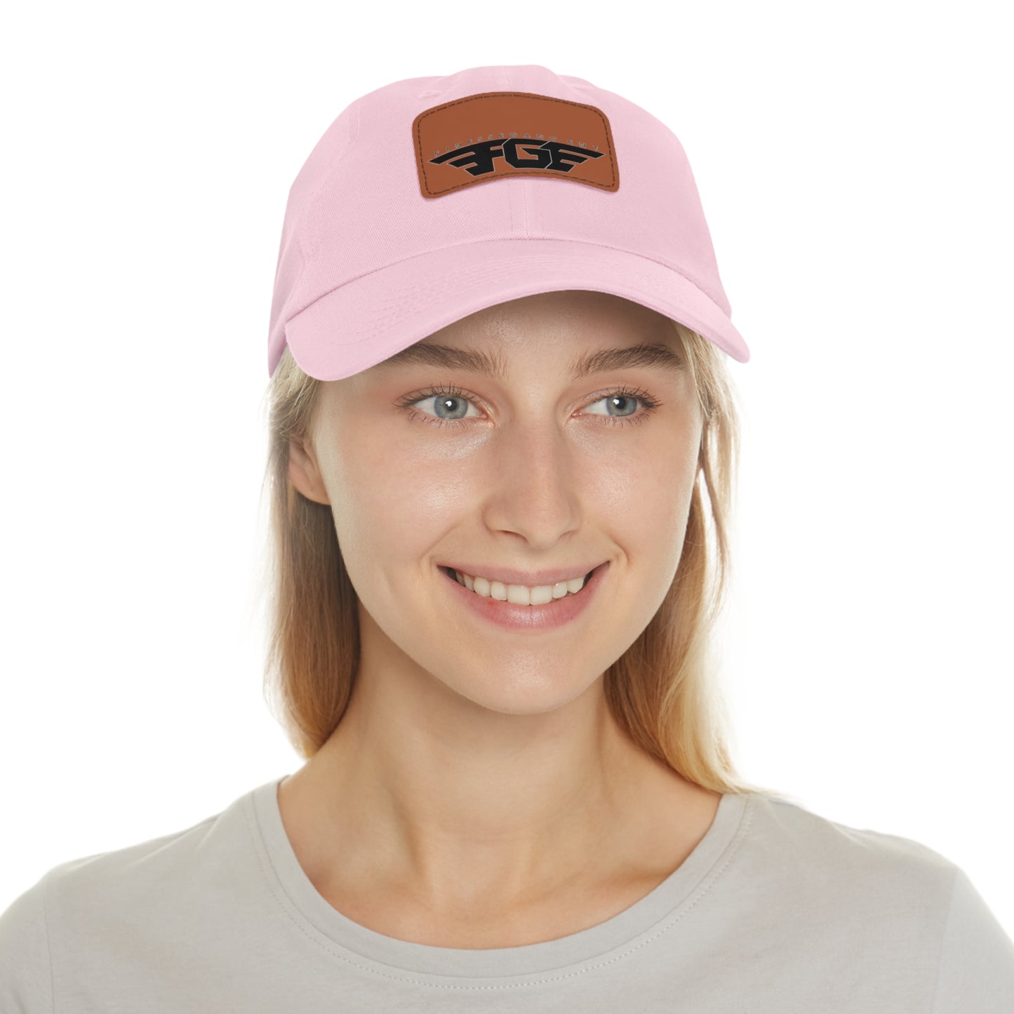 FGE Custom Leather Patch Dad Hat, Casual Cap, Stylish Dad Hat, Outdoor Hat, Perfect Gift for Dads, Father's Day Gift, Adjustable Cap