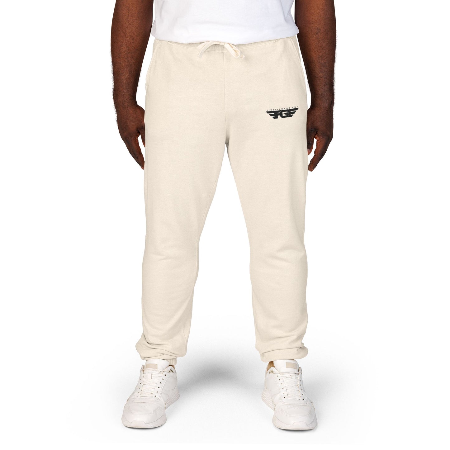 Comfy FGE Garment-Dyed Fleece Sweatpants - Unisex Loungewear, Ideal for Relaxation, Cozy Evenings, Casual Outings, Gift for Him/Her