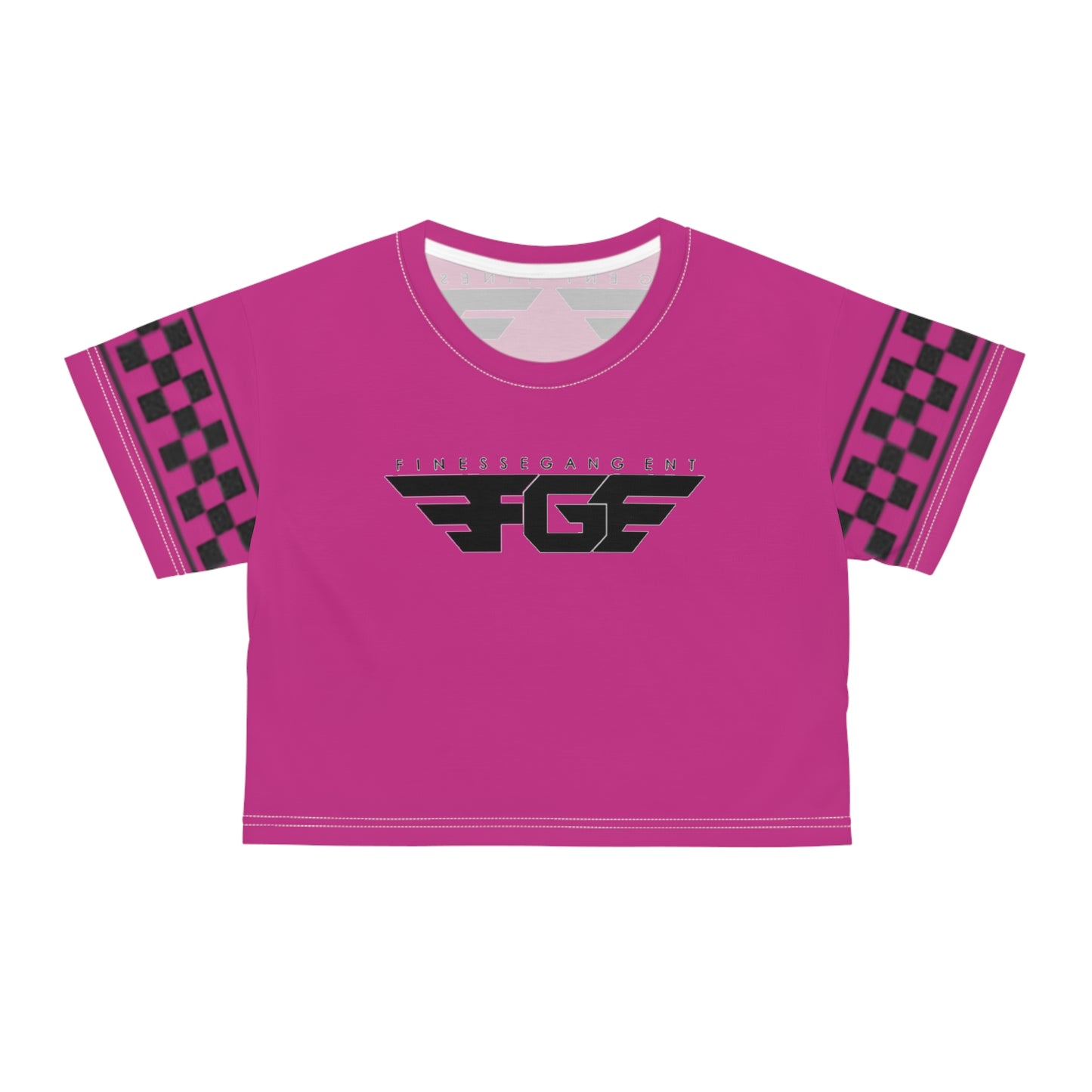 Vibrant FGE Graphic Crop Tee, Trendy Casual Top, Summer Festival Wear, Streetwear Staple, Gift for Teen Girls
