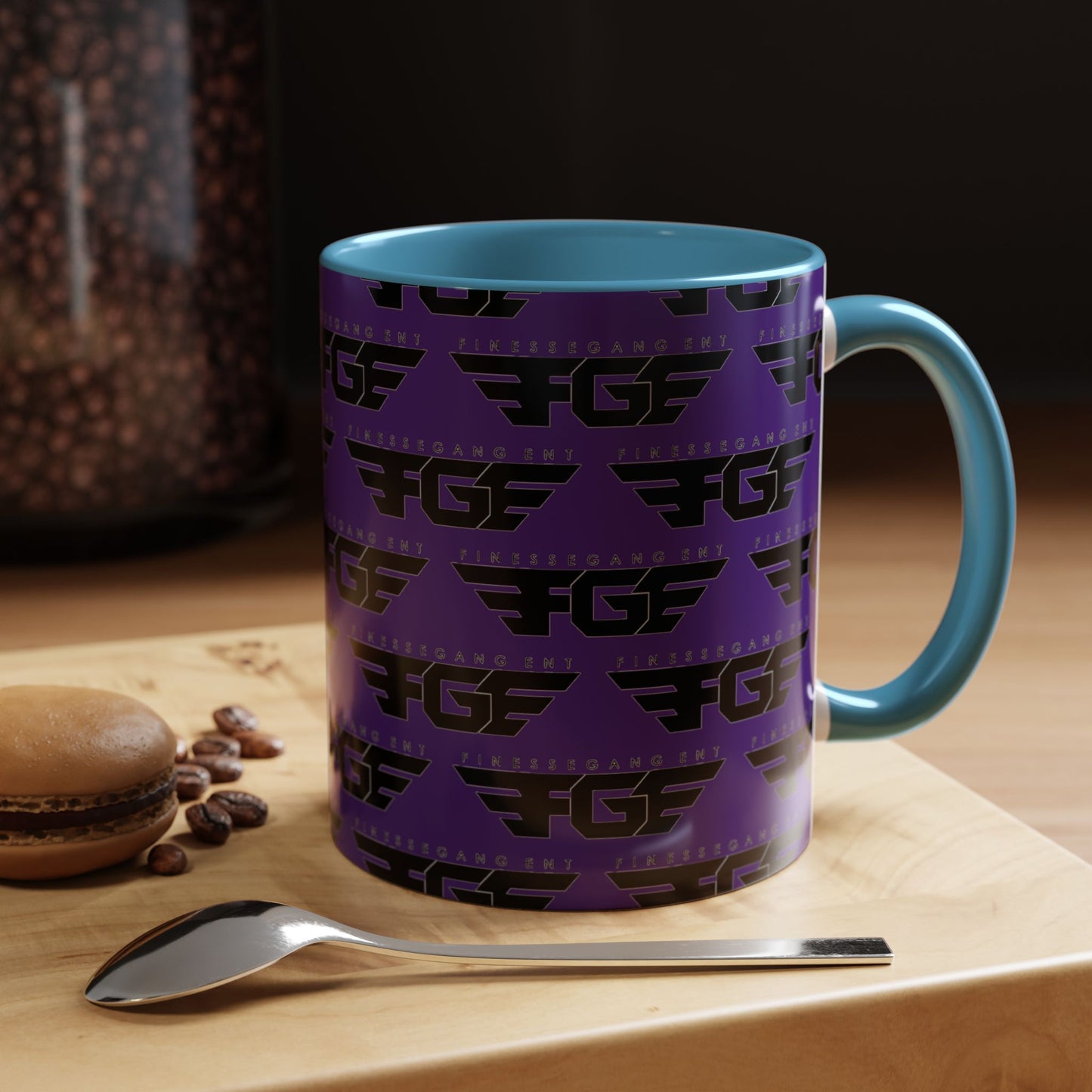Funky Purple Accent Coffee Mug - Unique Gift for Coffee Lovers, Stylish Home Decor, Office Essential, Birthday Present, Empowering Vibes