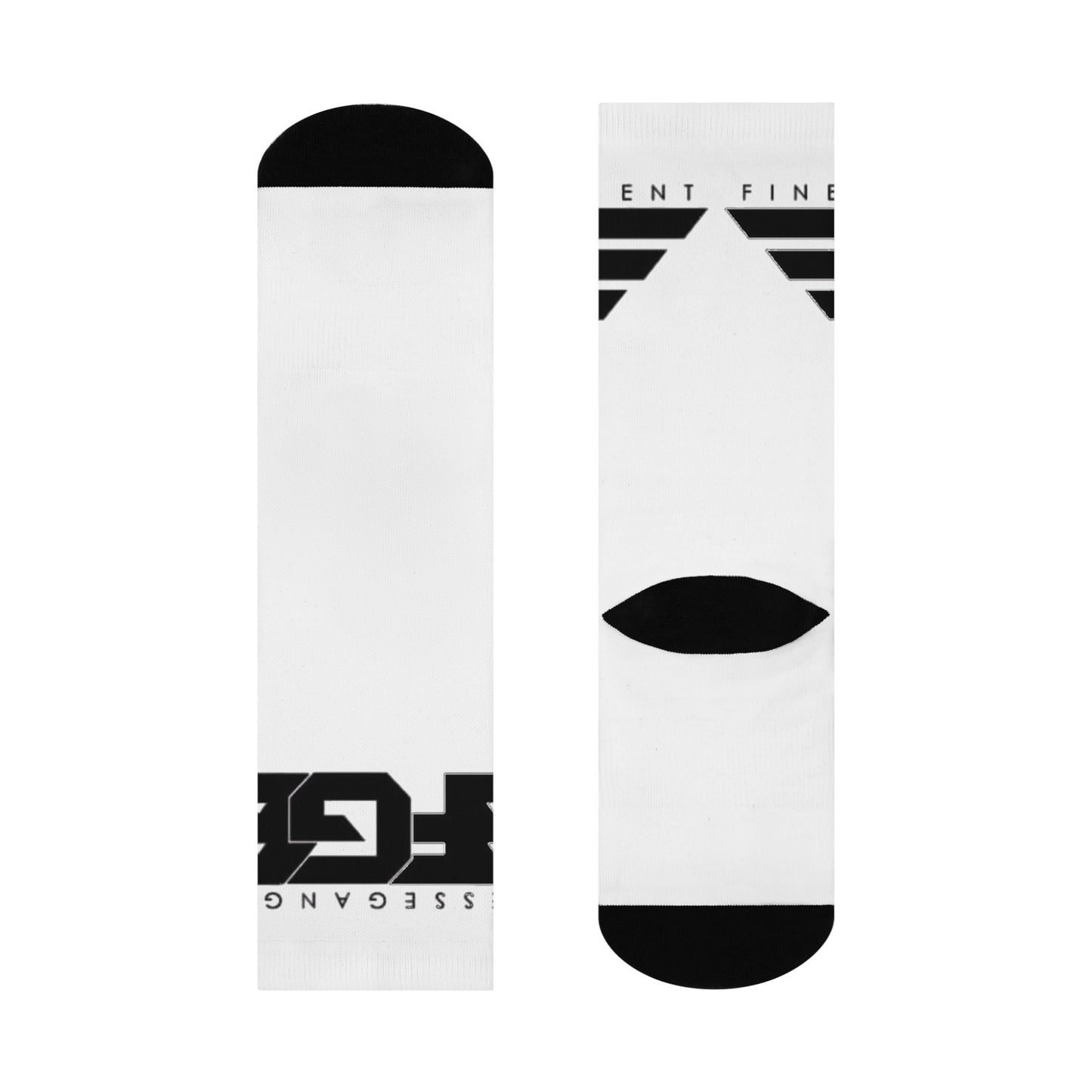 Trendy FGE Cushioned Crew Socks, Unique Gift for Sports Lovers, Comfortable Fashion Socks, Everyday Wear, Casual Style