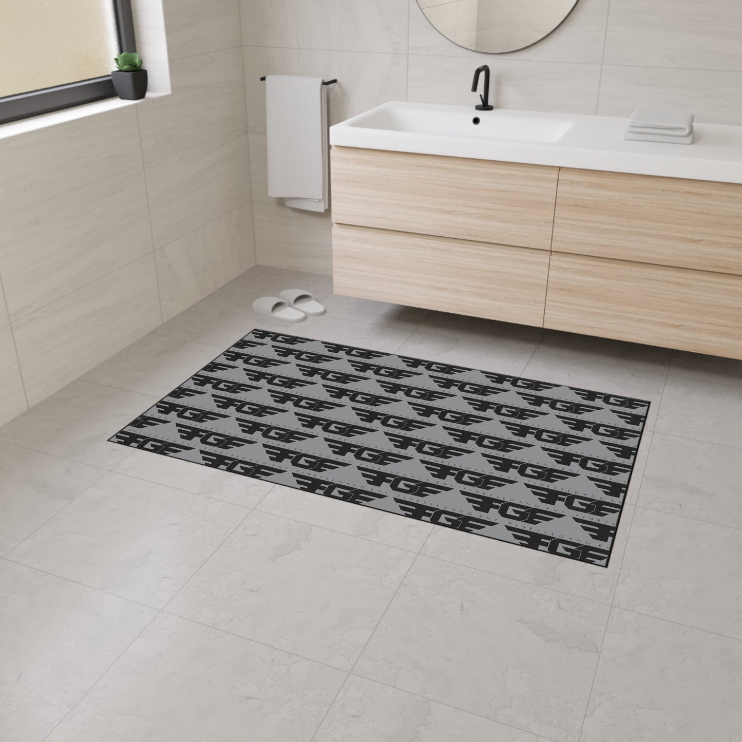 Stylish FGE Heavy Duty Floor Mat - Perfect for Home Decor, Entrance Mat, Kitchen Rug, Indoor Outdoor Use, Non-Slip Design