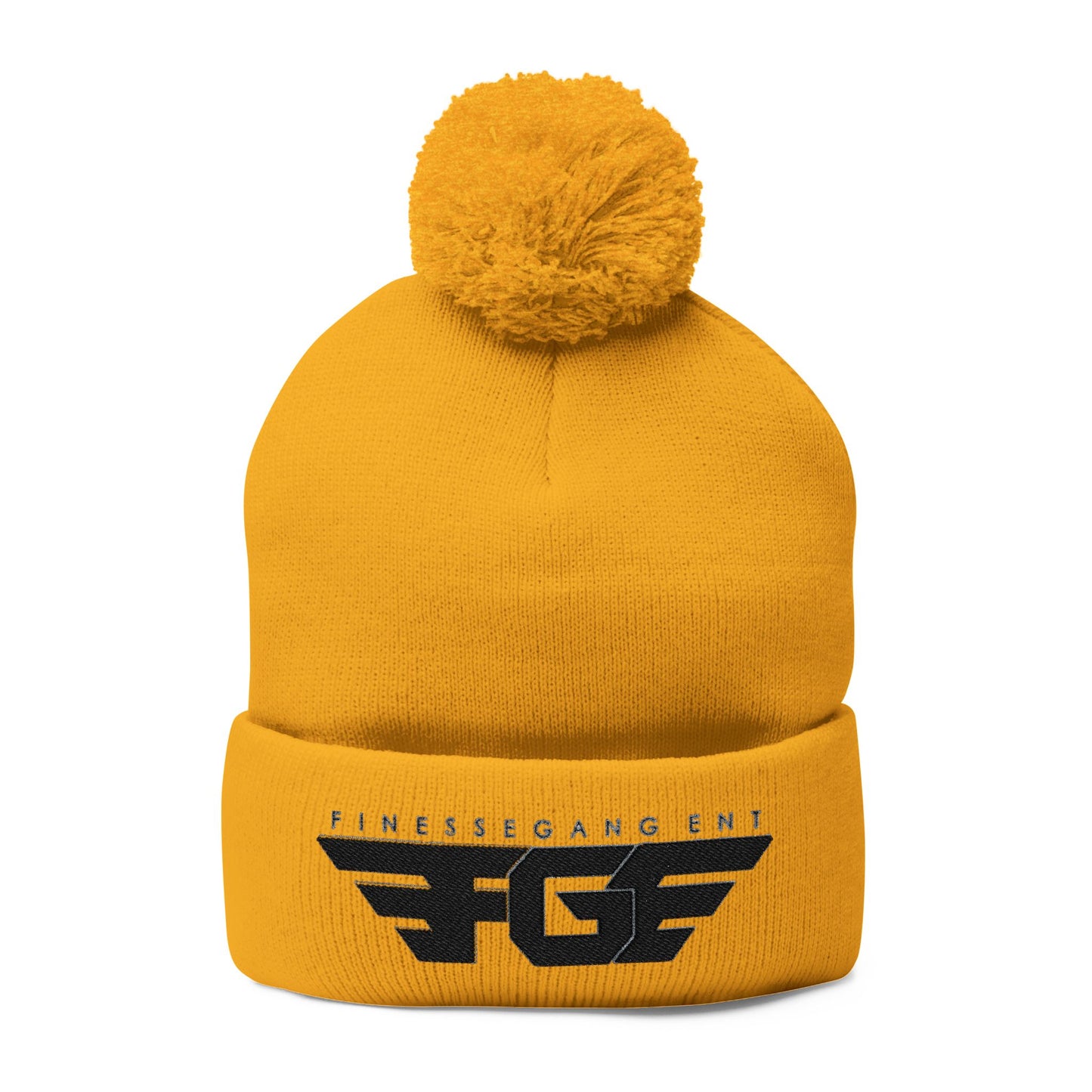 FGE Pom-Pom Knit Cap (Embroidery)