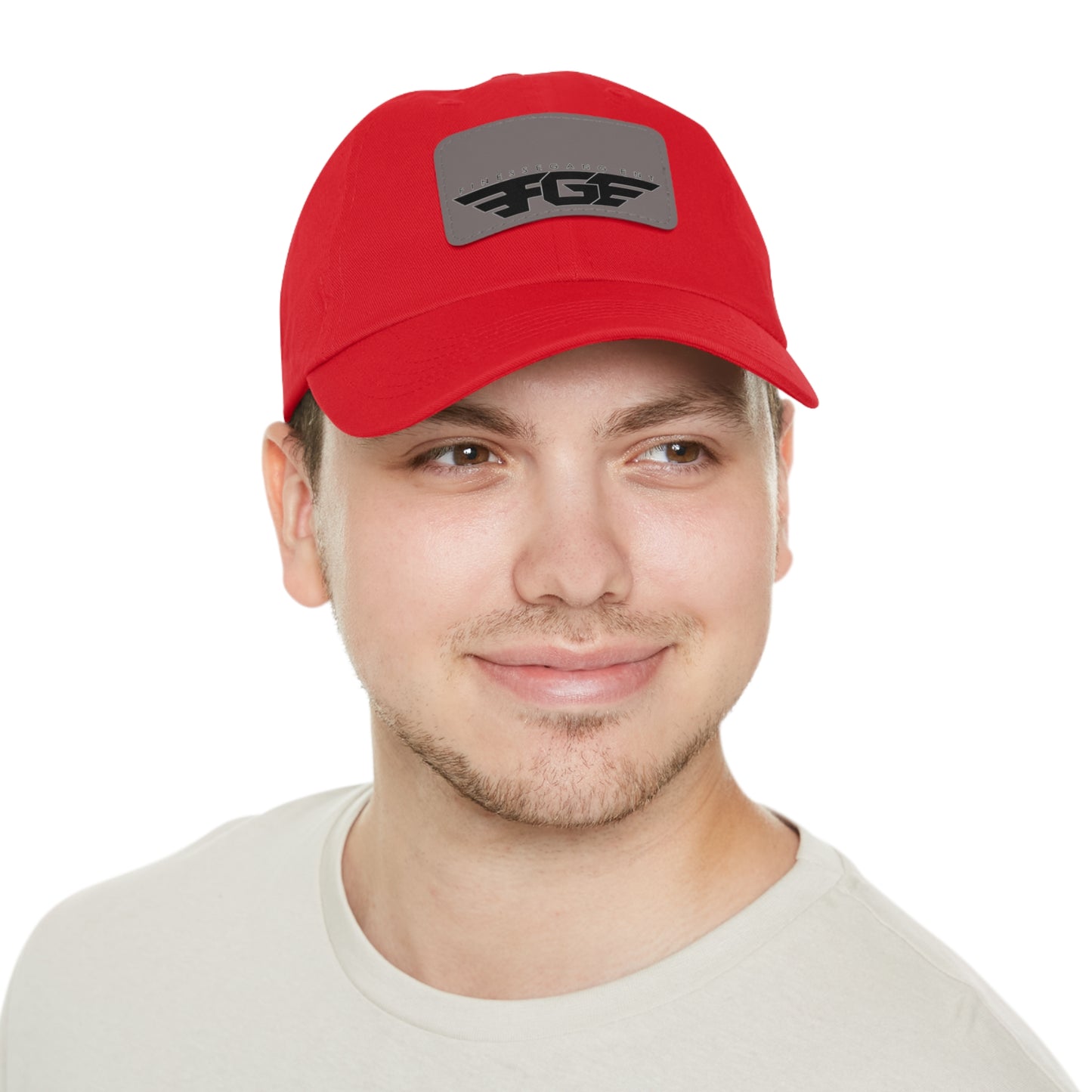 FGE Custom Leather Patch Dad Hat, Casual Cap, Stylish Dad Hat, Outdoor Hat, Perfect Gift for Dads, Father's Day Gift, Adjustable Cap