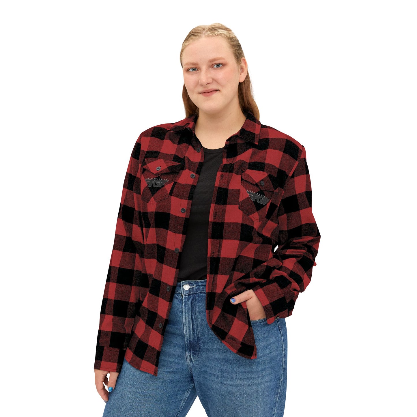 Cozy FGE Unisex Flannel Shirt for Fall Adventures, Casual Outing, Outdoor Gifting, Halloween Gatherings