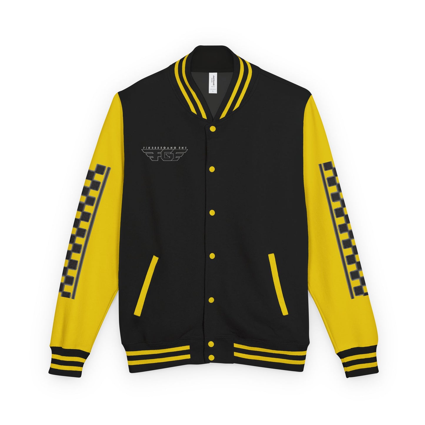 Stylish FGE Unisex Heavyweight Letterman Jacket with Bold Pattern - Perfect for Sports Fans, Casual Wear, College Events, Gifts & Celebrations