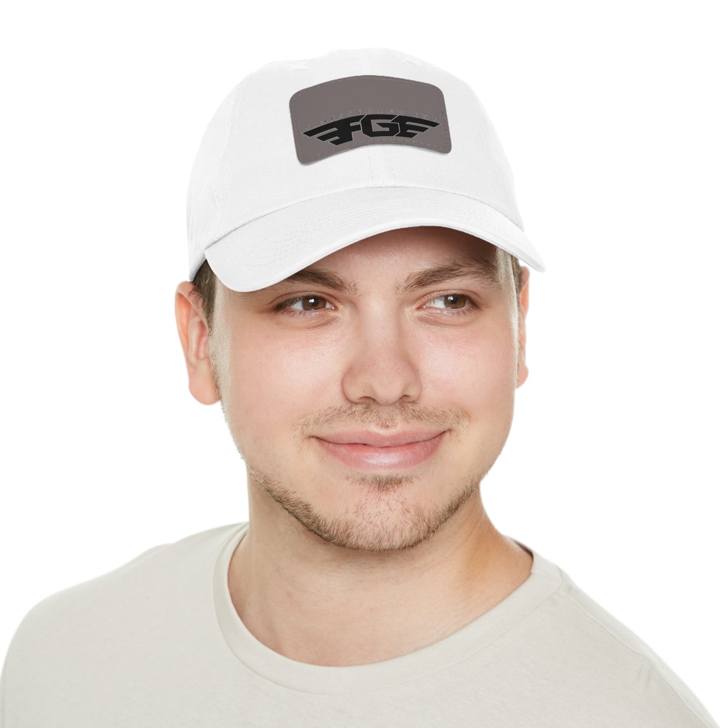FGE Custom Leather Patch Dad Hat, Casual Cap, Stylish Dad Hat, Outdoor Hat, Perfect Gift for Dads, Father's Day Gift, Adjustable Cap