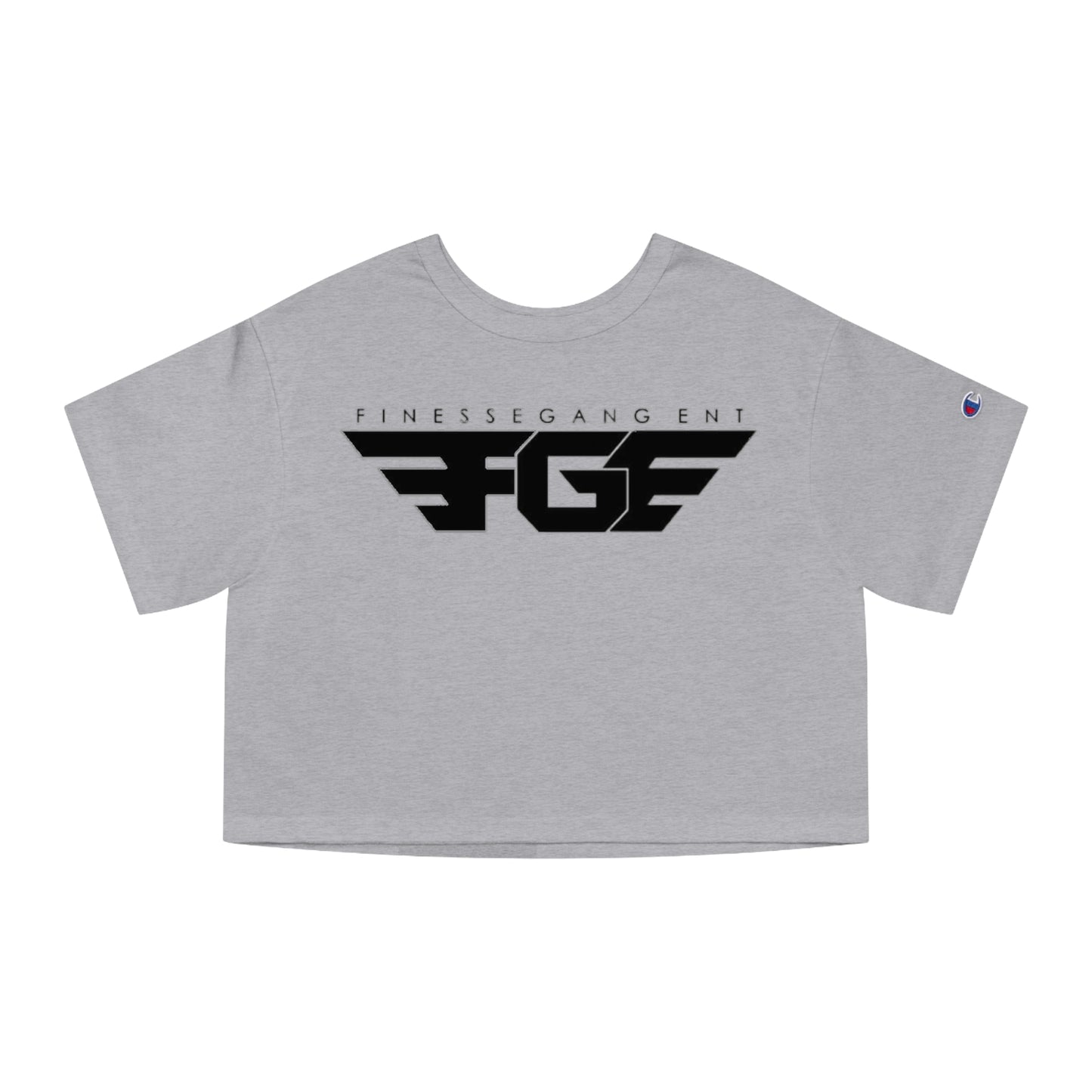 Champion FGE Women's Cropped T-Shirt - Finesse Gang Ent Graphic Tee, Casual Wear, Street Style, Trendy Apparel, Gift for Her