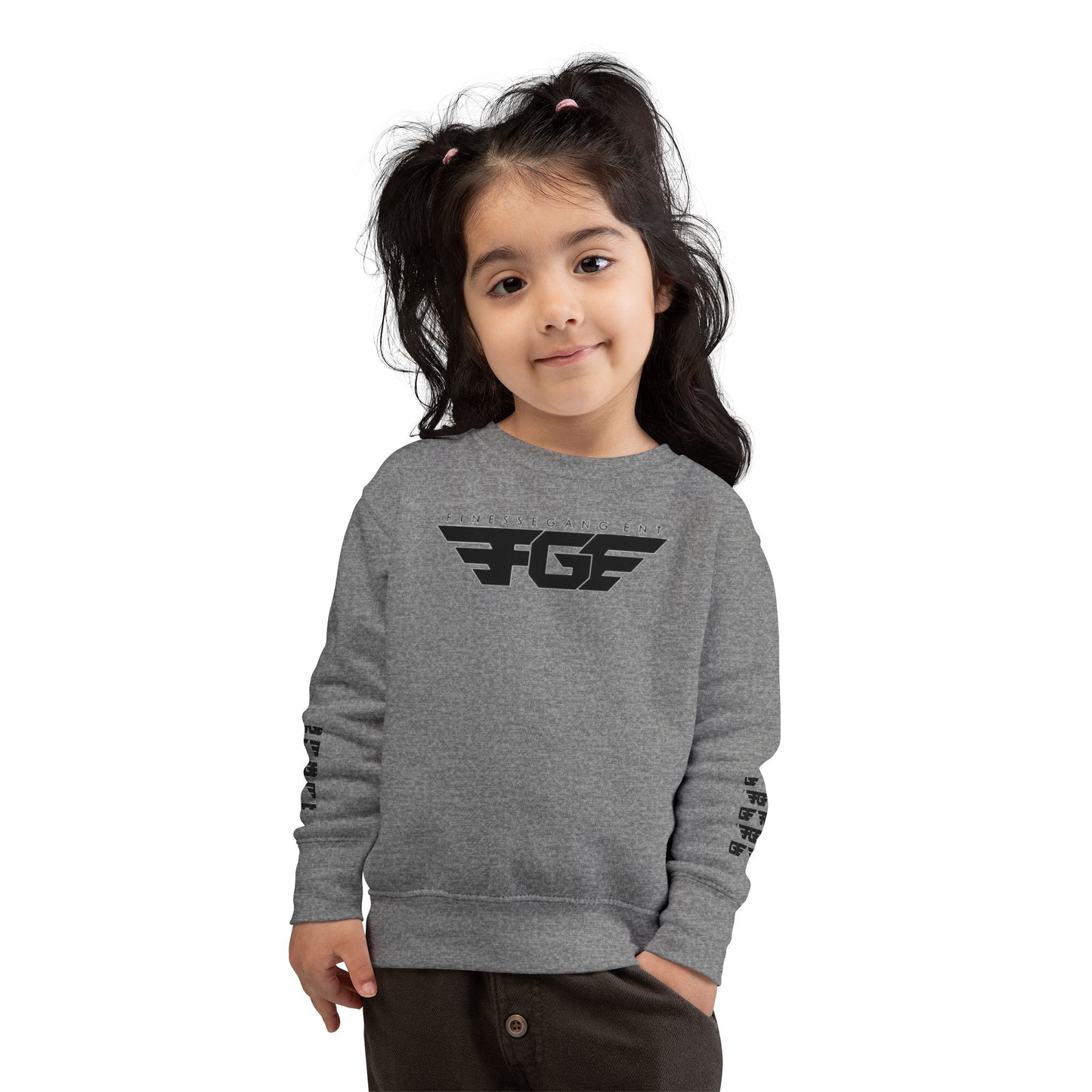 Stylish FGE Toddler Sweatshirt, Cool Kids Apparel, Graphic Toddler Top, Trendy Childrens Clothing, Birthday Gift for Kids, Casual Toddler Wear