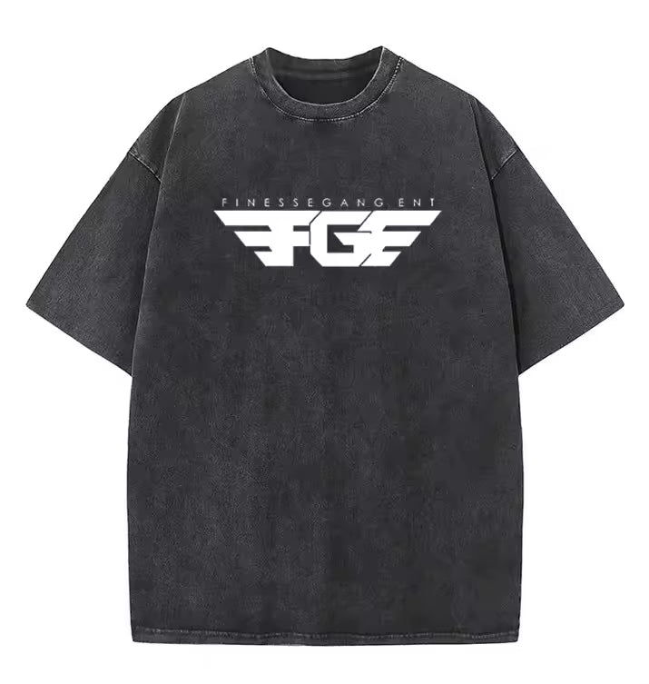 Dtg FGE Print Streetwear Graphic Tees Blank T-shirt Plus Size Men's Clothing Acid Wash T-Shirt Mens Custom Vintage Oversized T Shirts